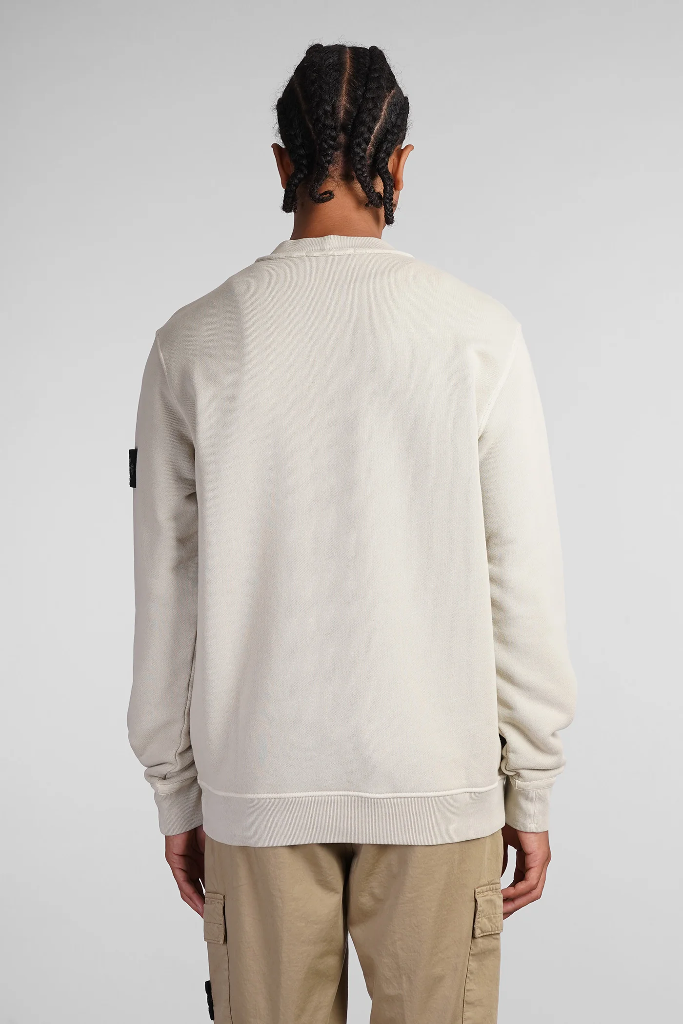 Sweatshirt in beige cotton - Image 3