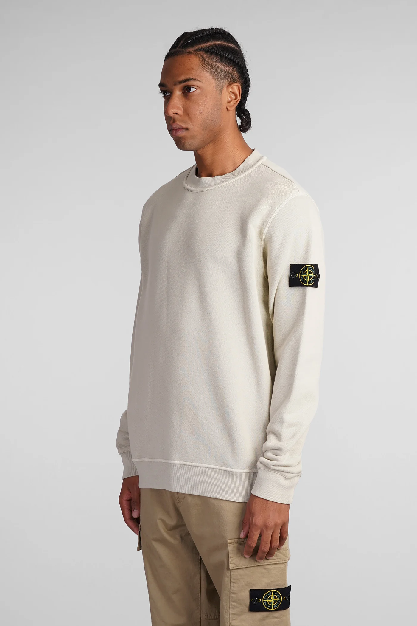 Sweatshirt in beige cotton - Image 4