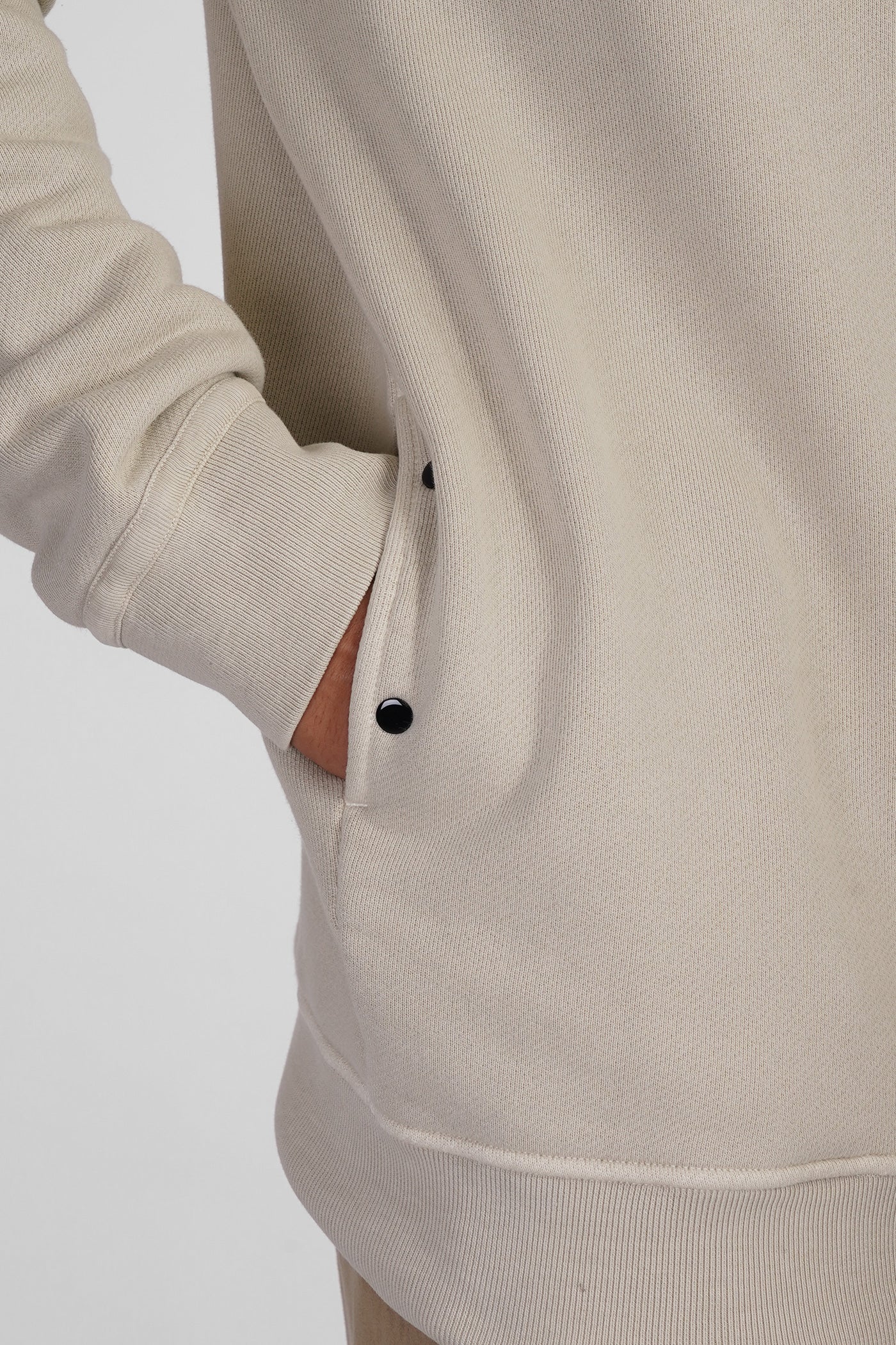 Sweatshirt in beige cotton - Image 5