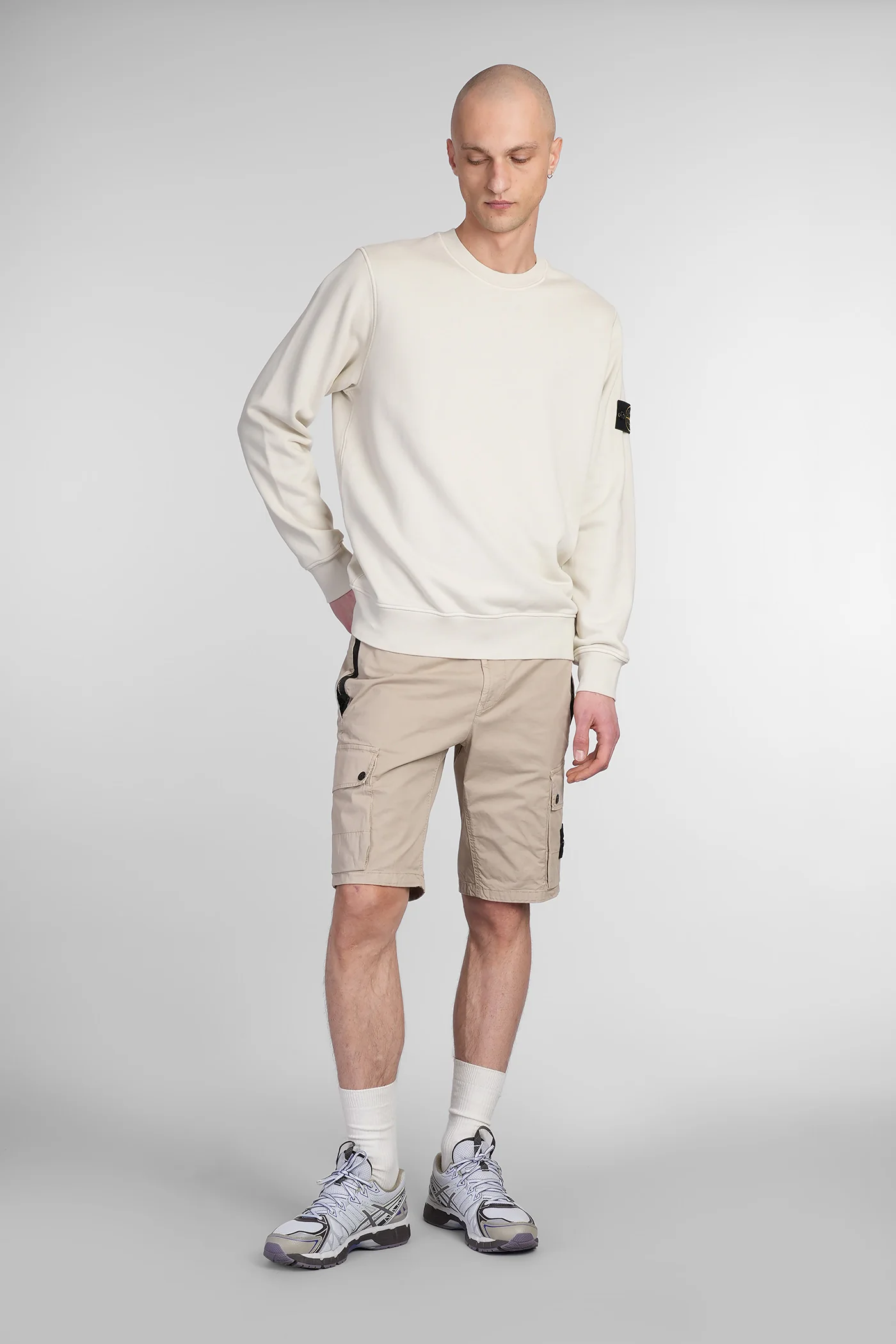 Sweatshirt in beige cotton - Image 2