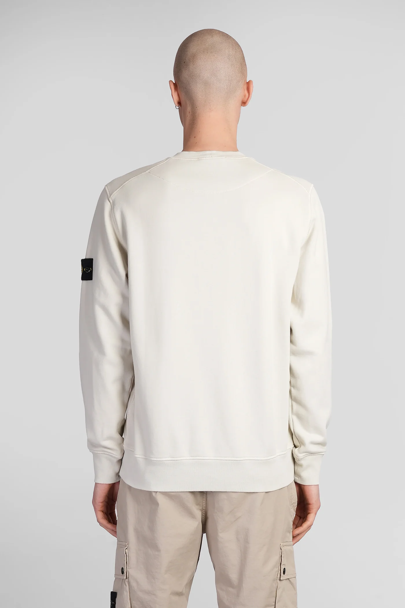 Sweatshirt in beige cotton - Image 3