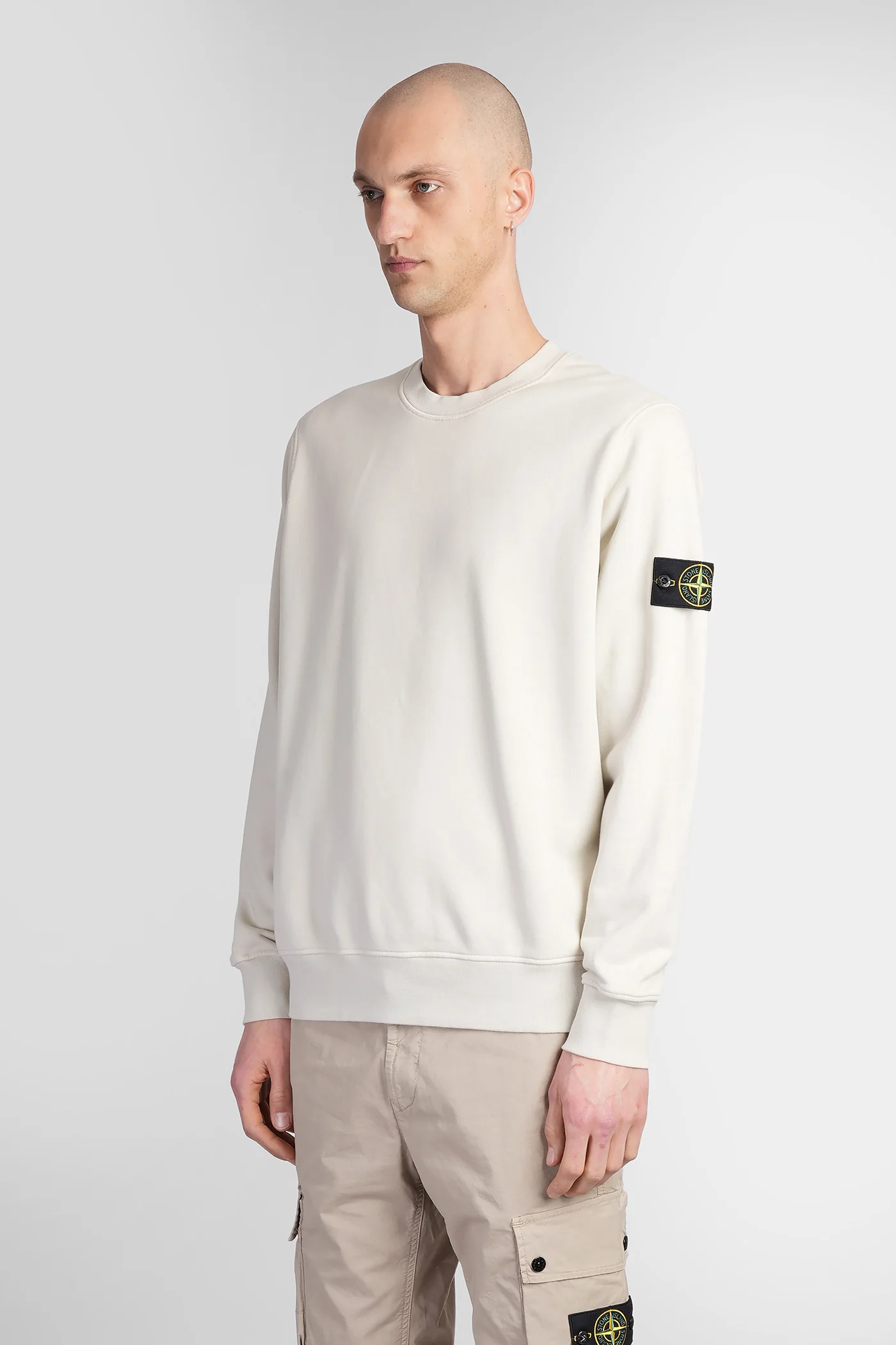 Sweatshirt in beige cotton - Image 4