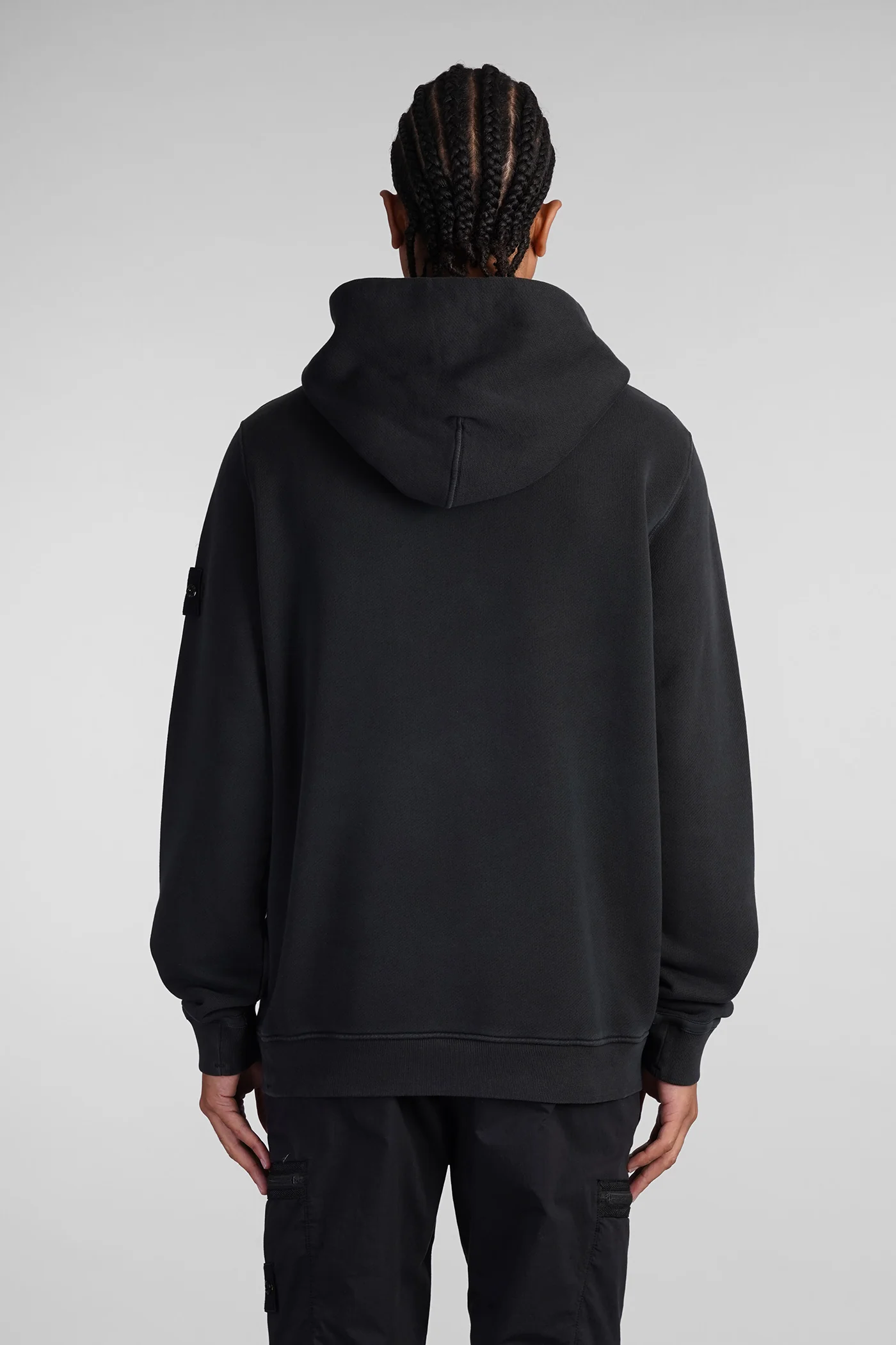 Sweatshirt in black cotton - Image 3