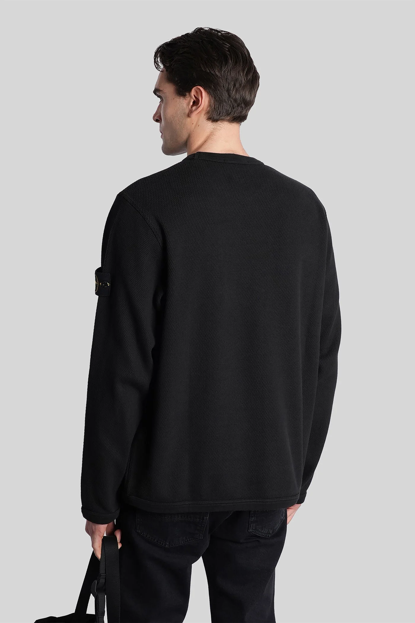 Sweatshirt in black cotton - Image 3