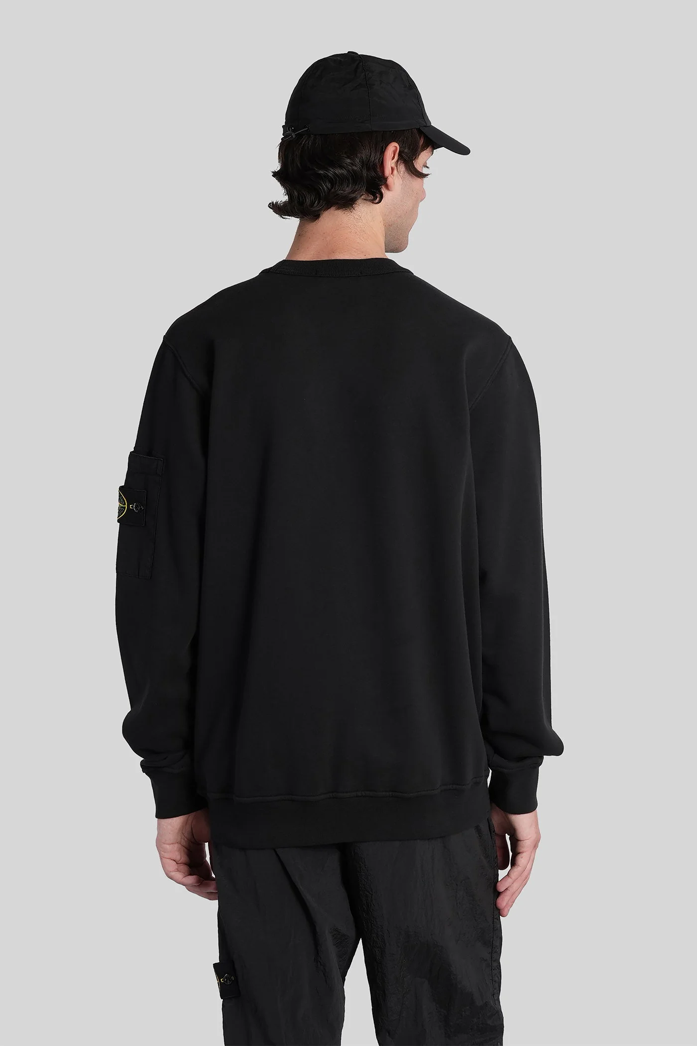 Sweatshirt in black cotton - Image 3