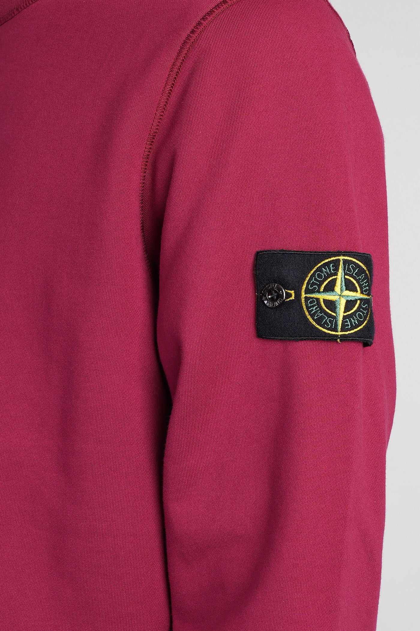Sweatshirt in bordeaux cotton - Image 5