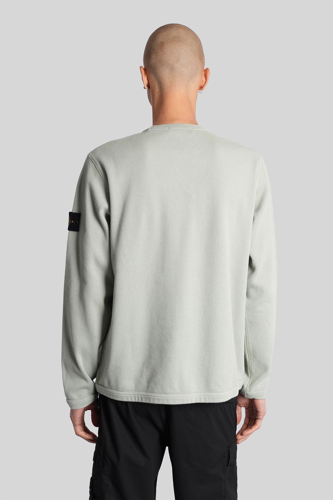 Sweatshirt in green cotton - Image 3