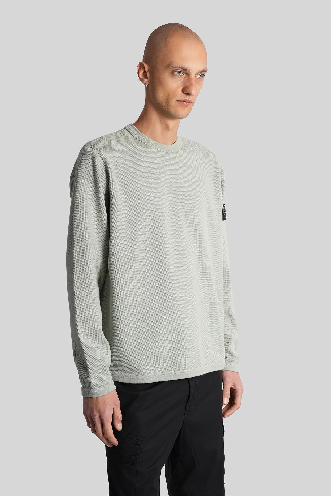 Sweatshirt in green cotton - Image 4