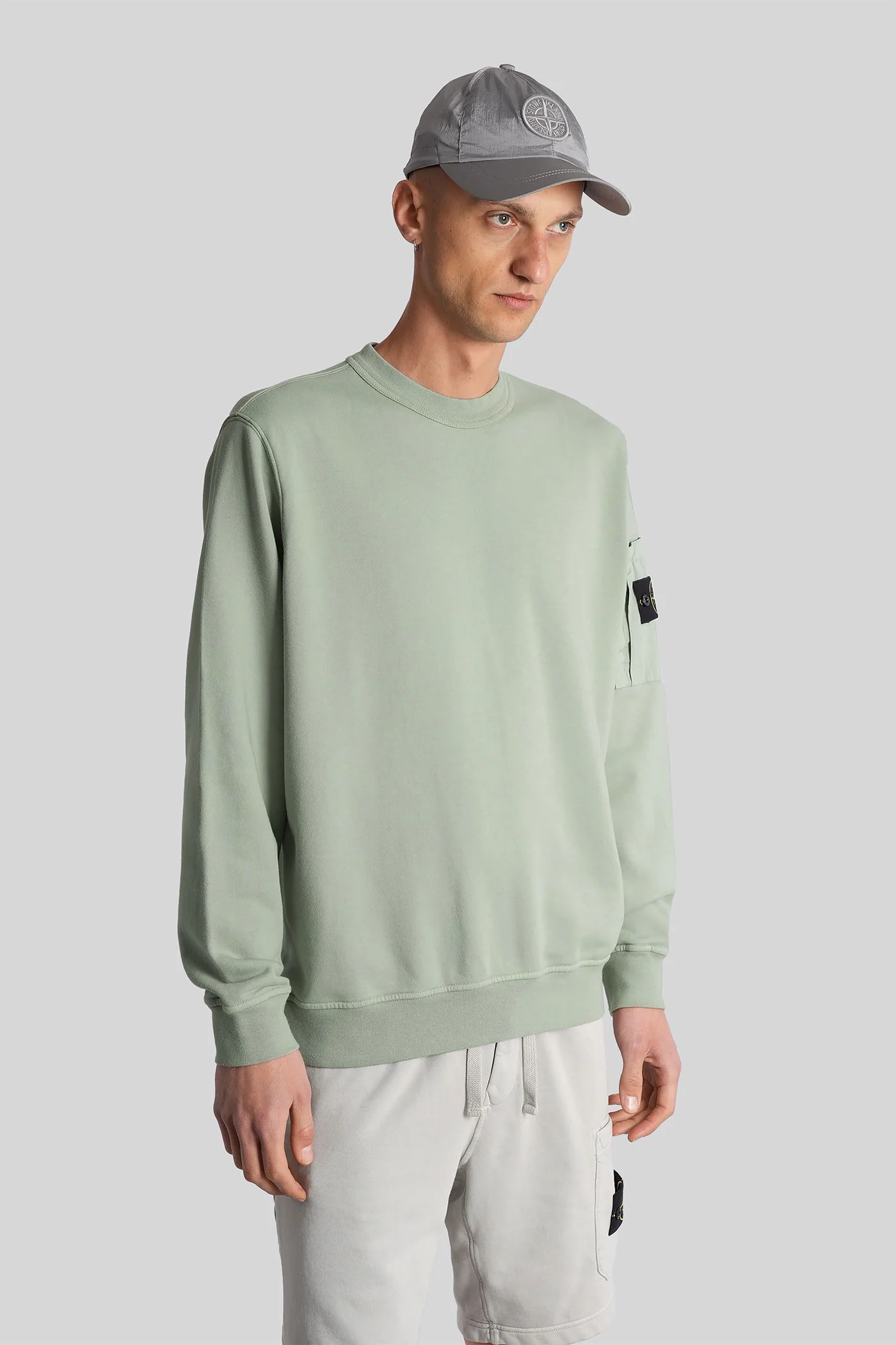 Sweatshirt in green cotton - Image 14
