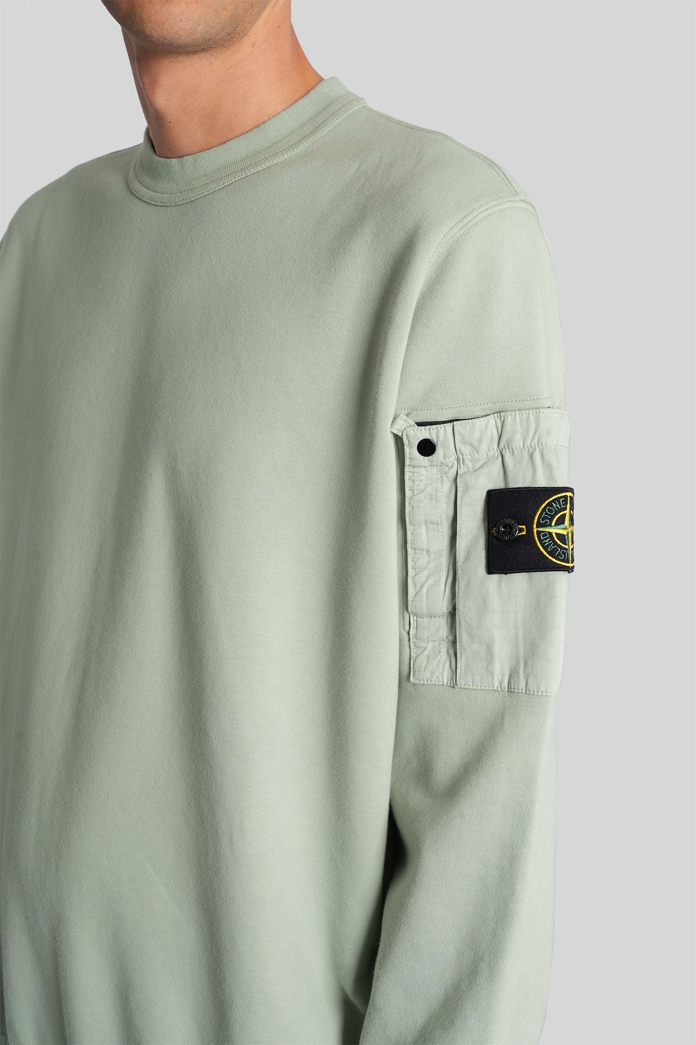 Sweatshirt in green cotton - Image 15