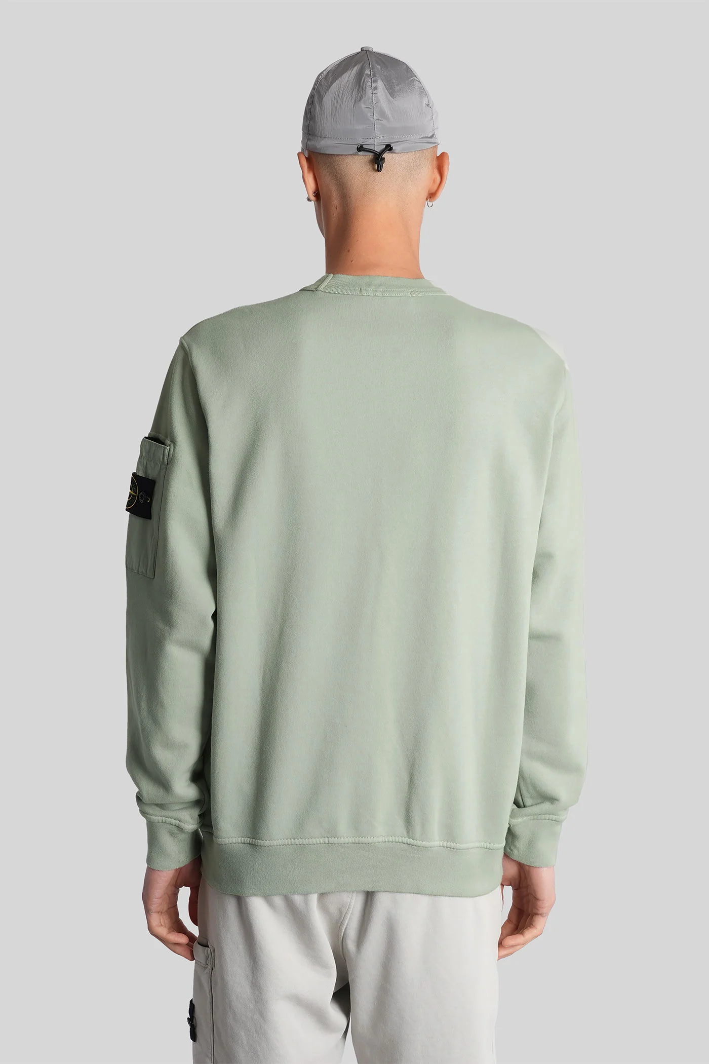 Sweatshirt in green cotton - Image 8