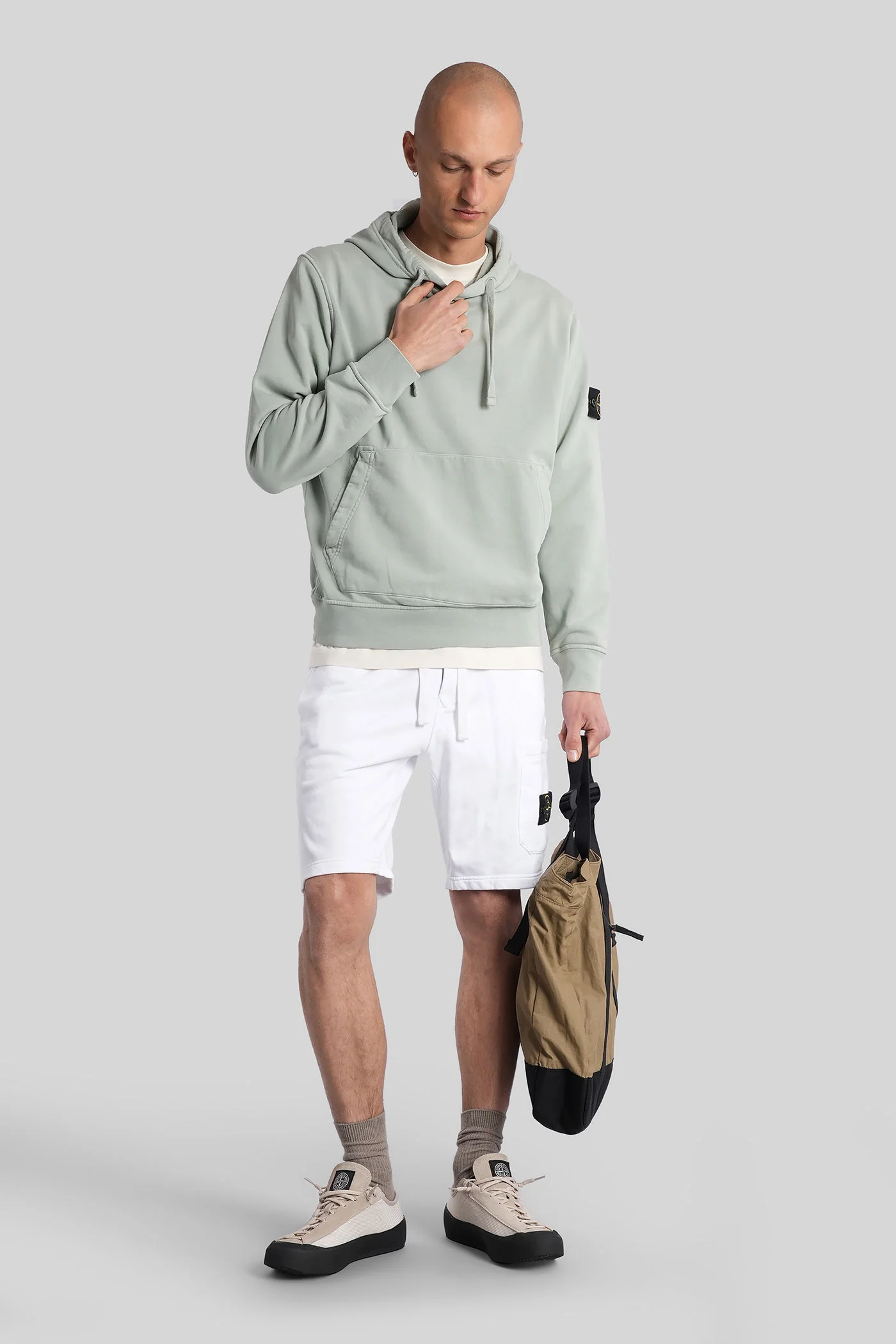 Sweatshirt in green cotton - Image 2