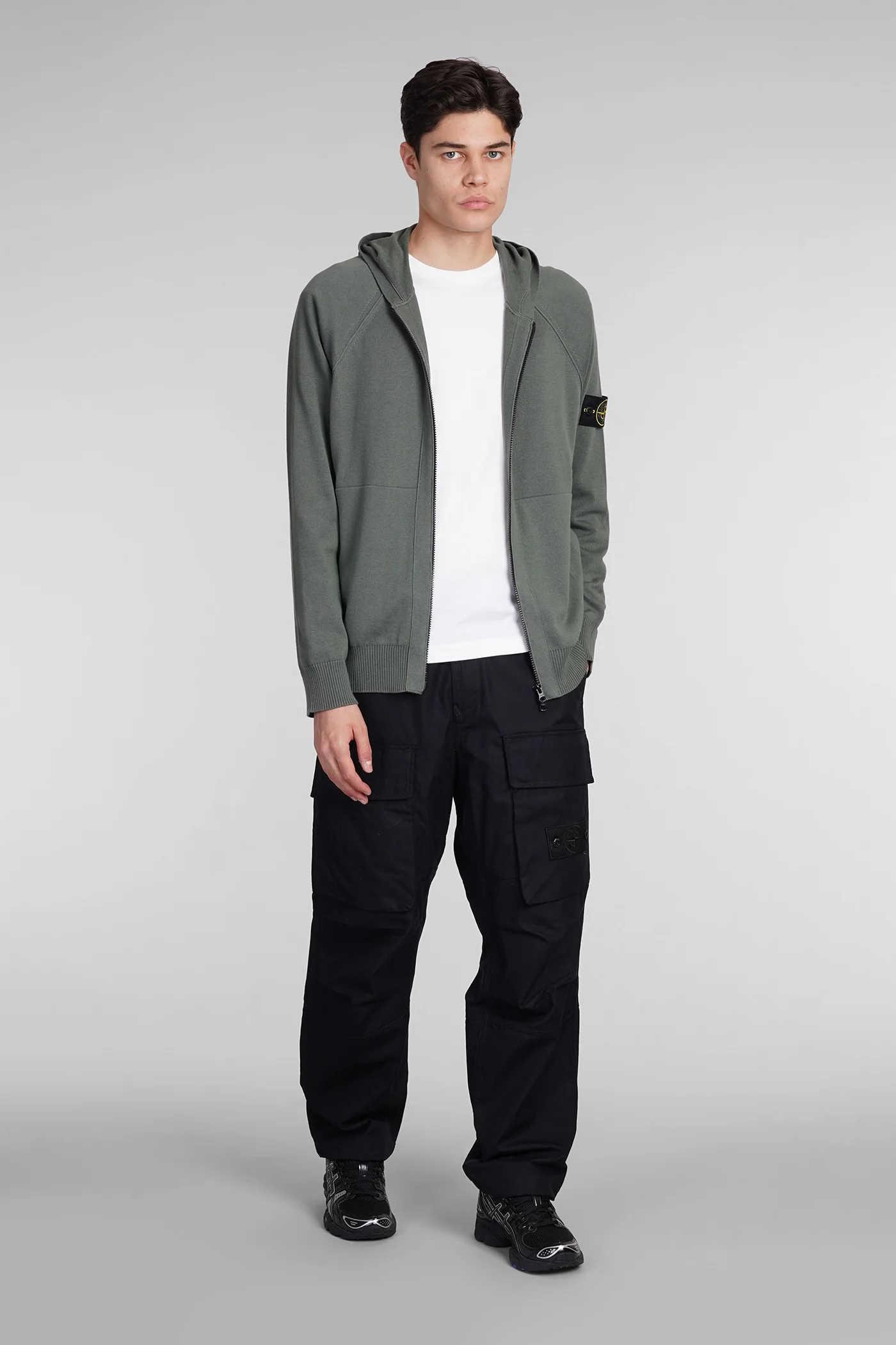 Sweatshirt in green cotton - Image 2