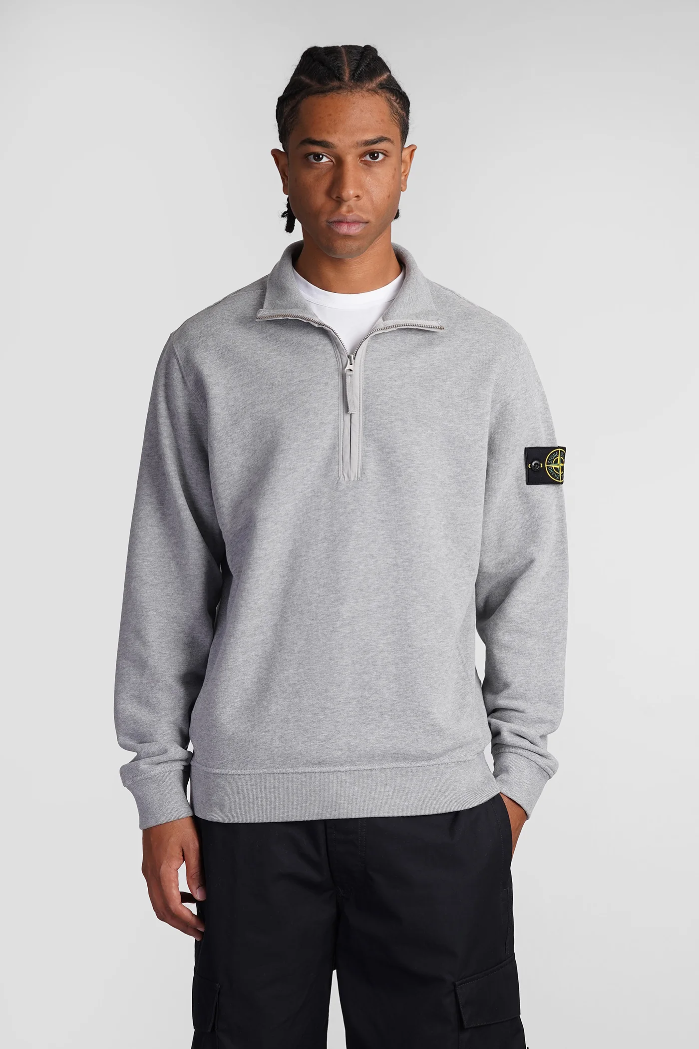 Sweatshirt in grey cotton