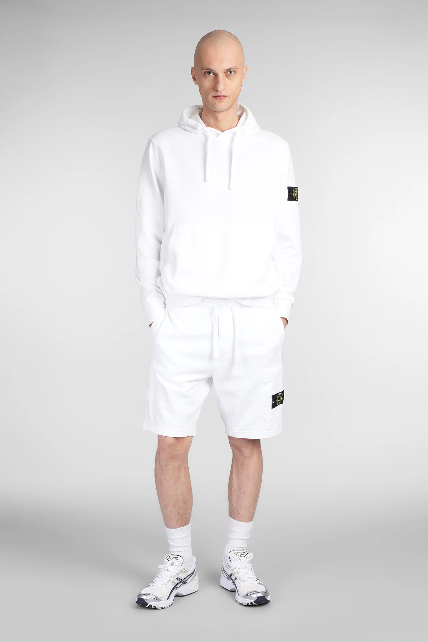 Sweatshirt in white cotton - Image 2