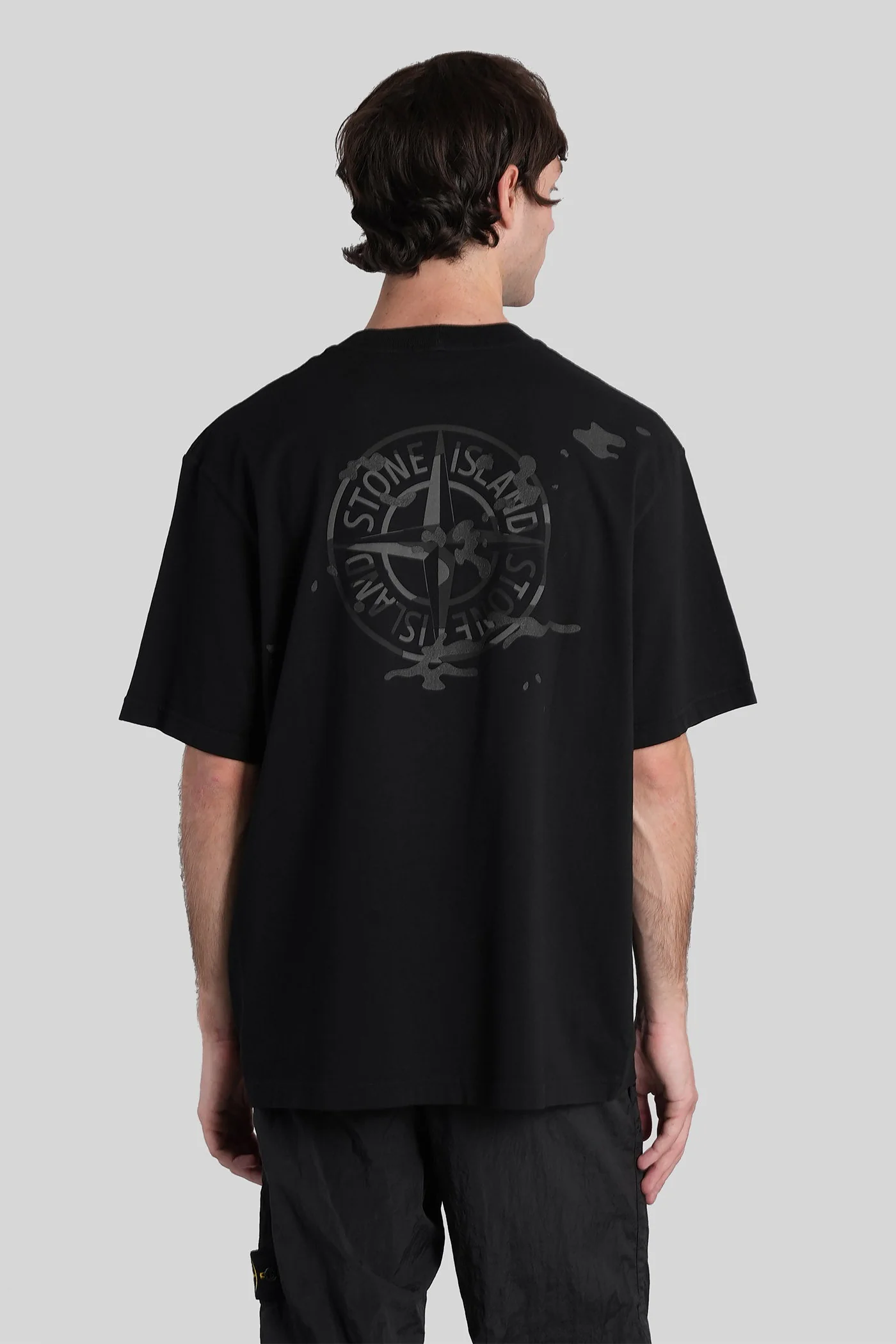 T-Shirt in black cotton - Image 3