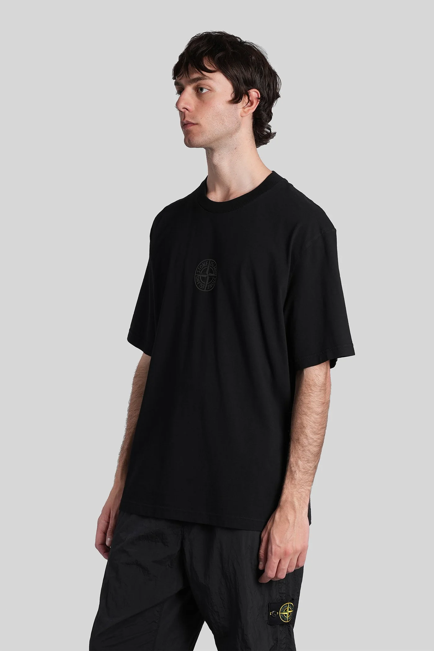 T-Shirt in black cotton - Image 4