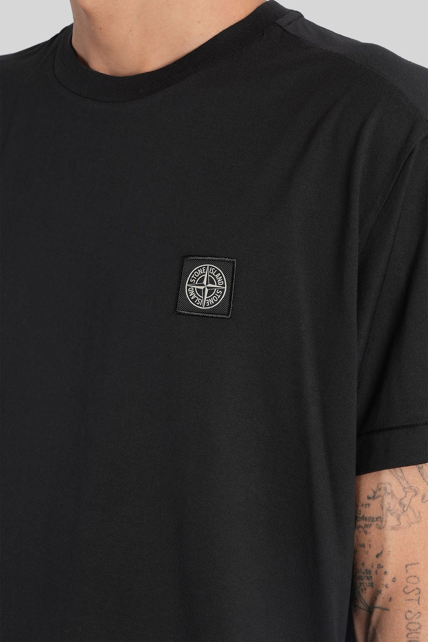 T-Shirt in black cotton - Image 5