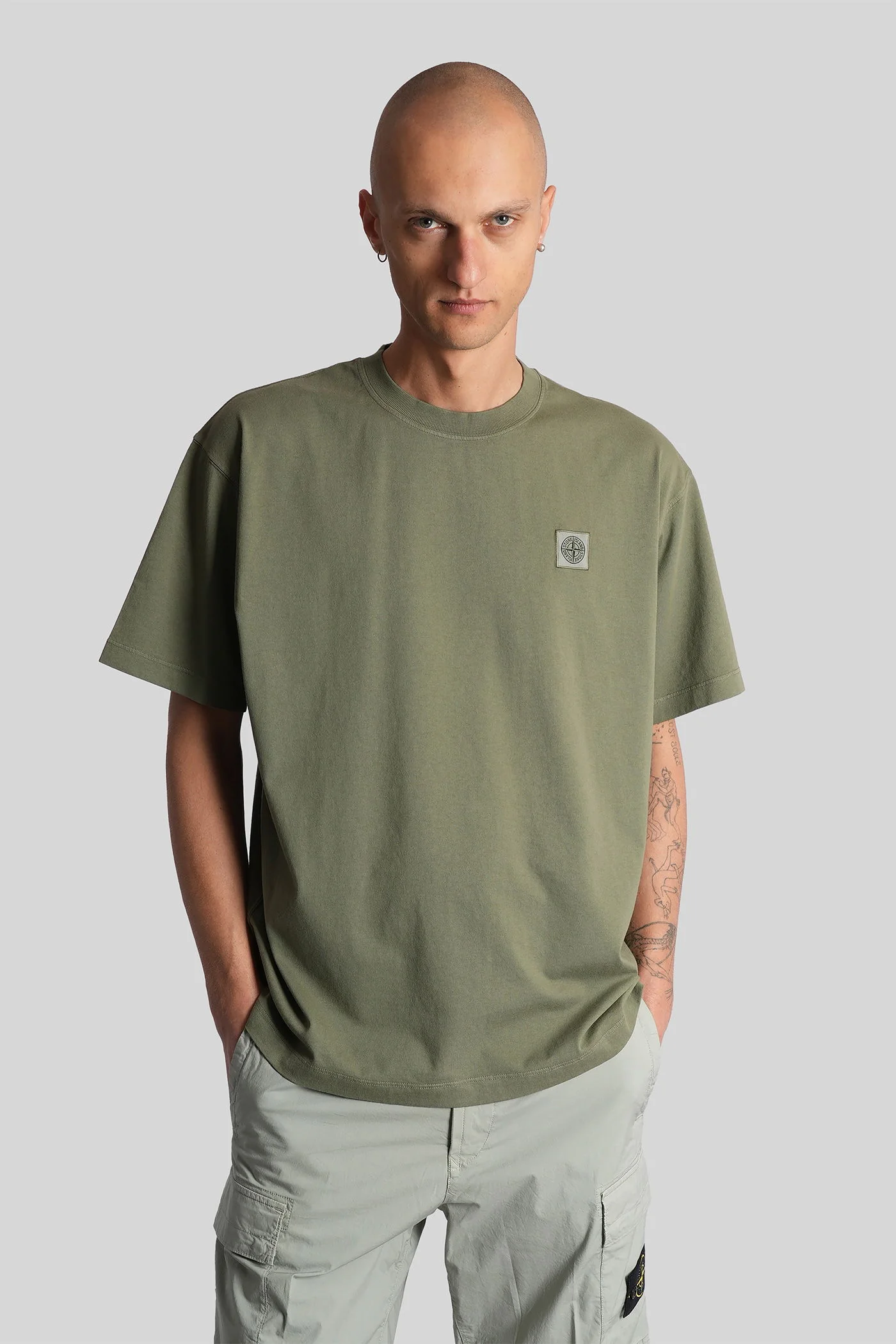 T-Shirt in green cotton - Image 11