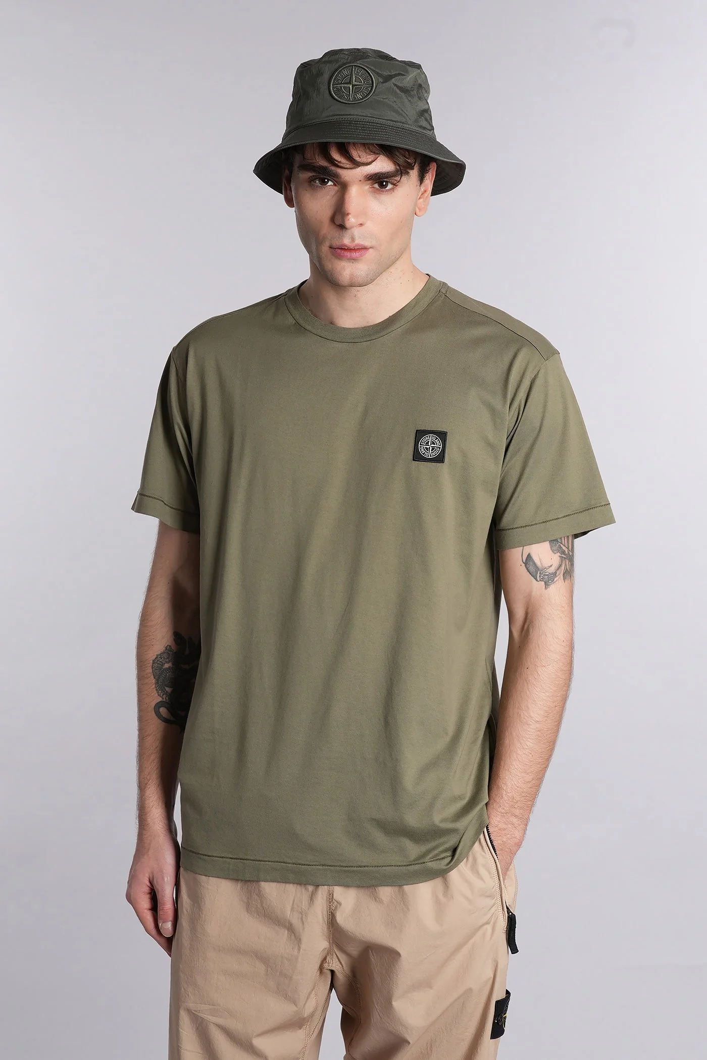 T-Shirt in green cotton