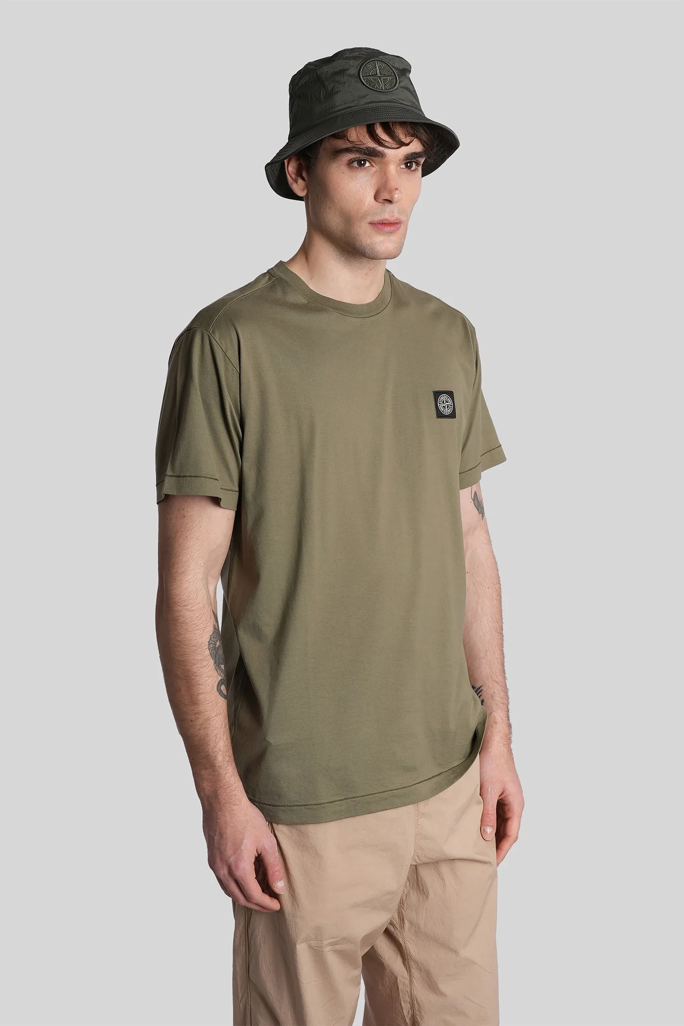 T-Shirt in green cotton - Image 4