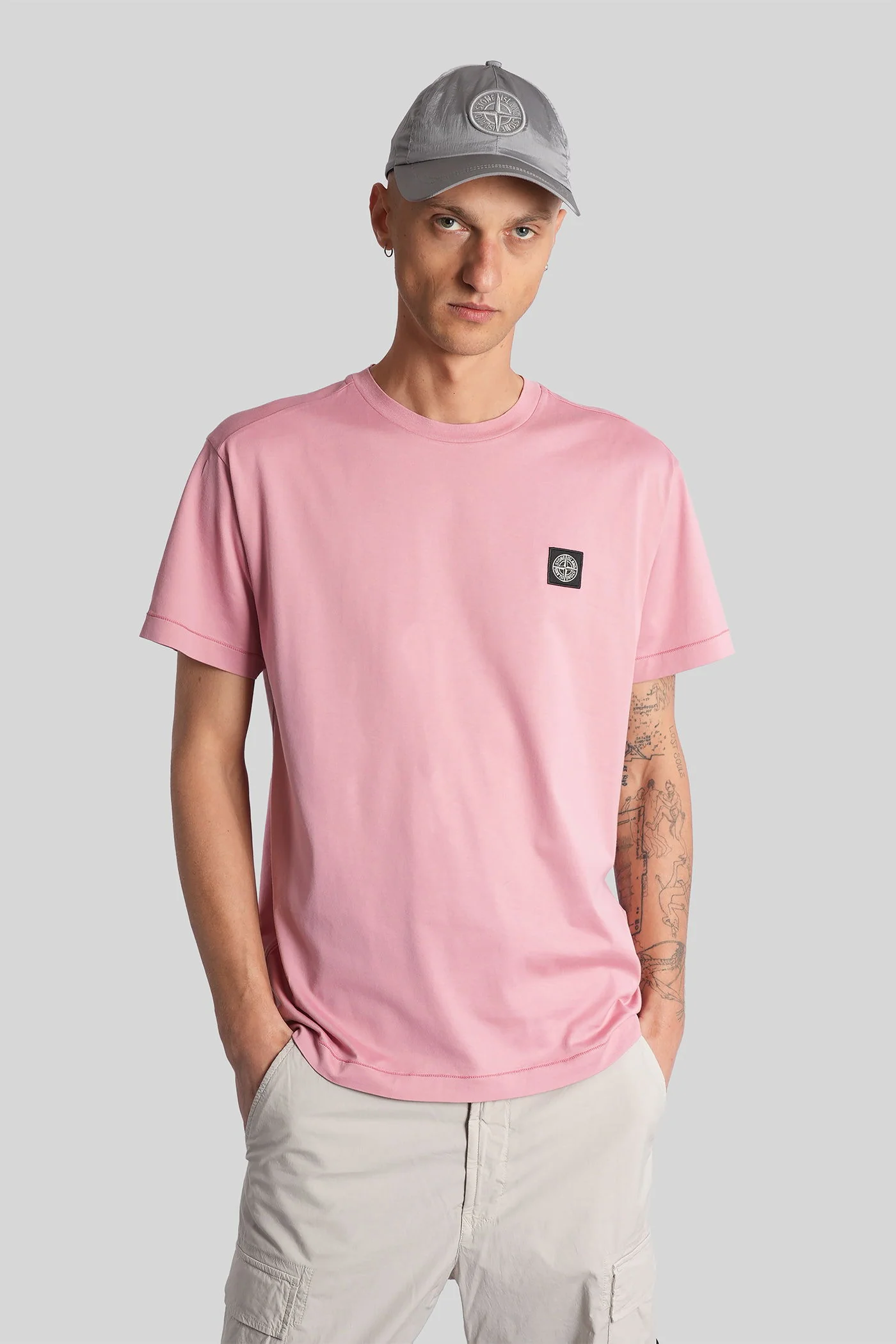 T-Shirt in rose-pink cotton