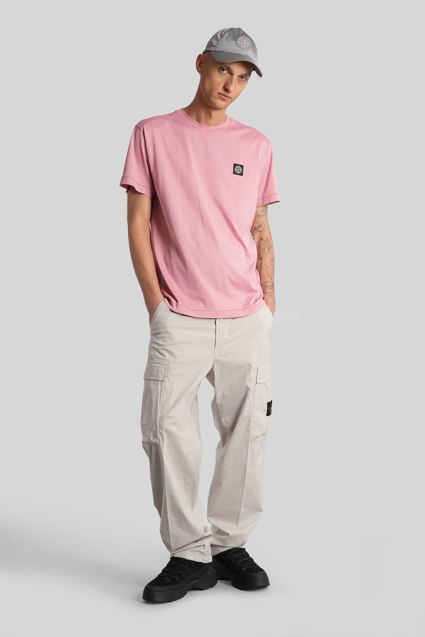 T-Shirt in rose-pink cotton - Image 2