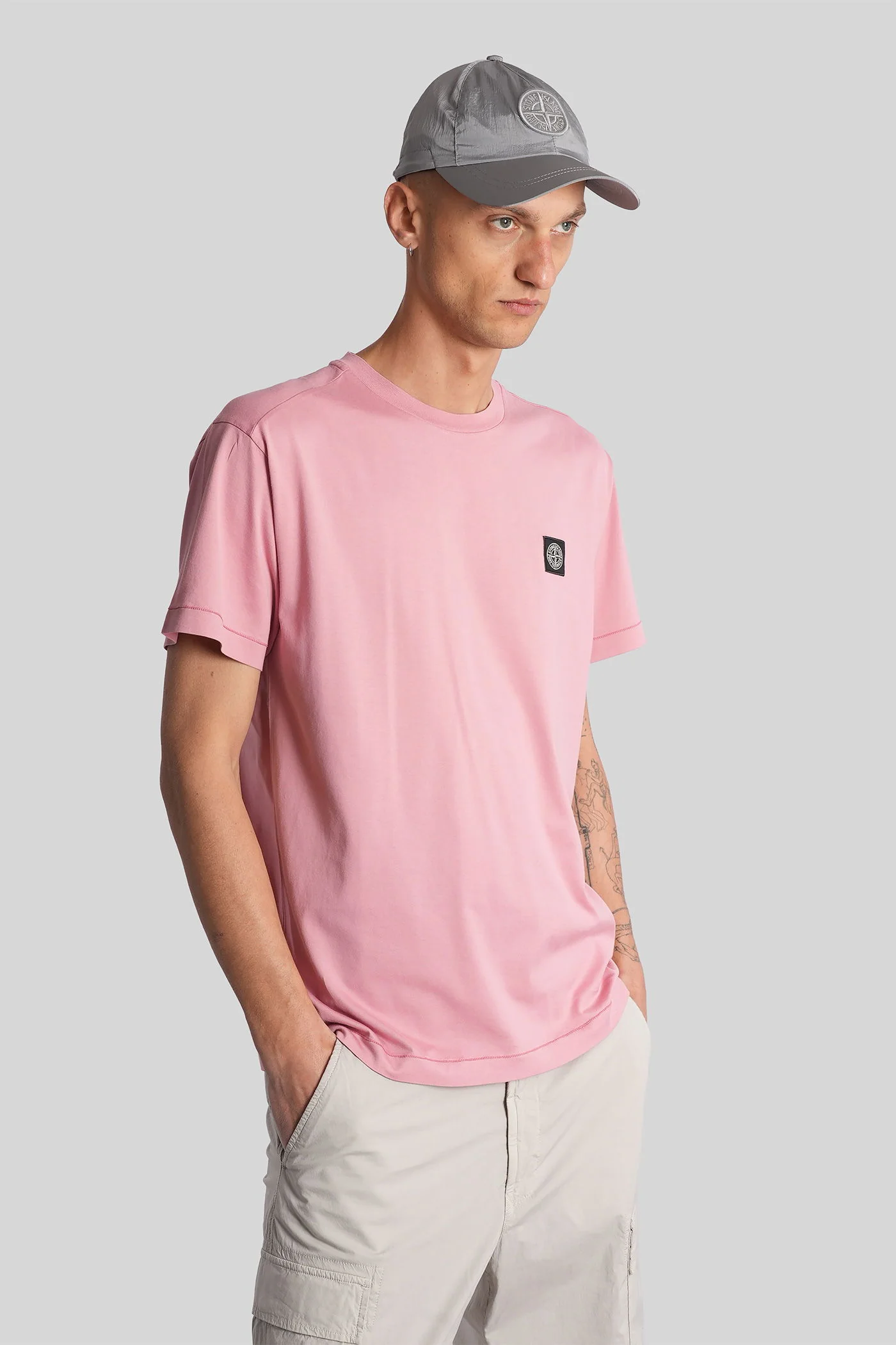 T-Shirt in rose-pink cotton - Image 4