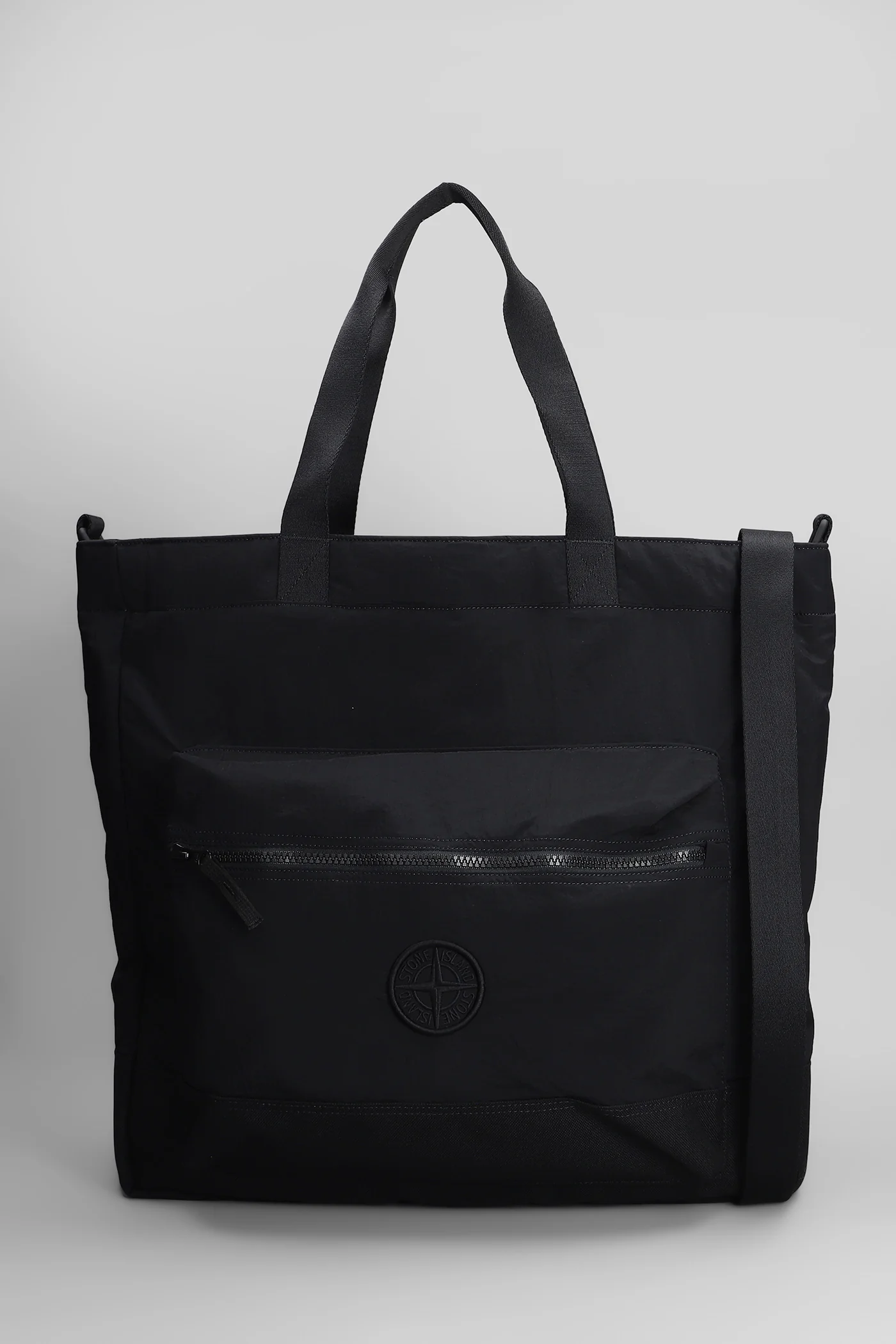 Tote in black polyamide