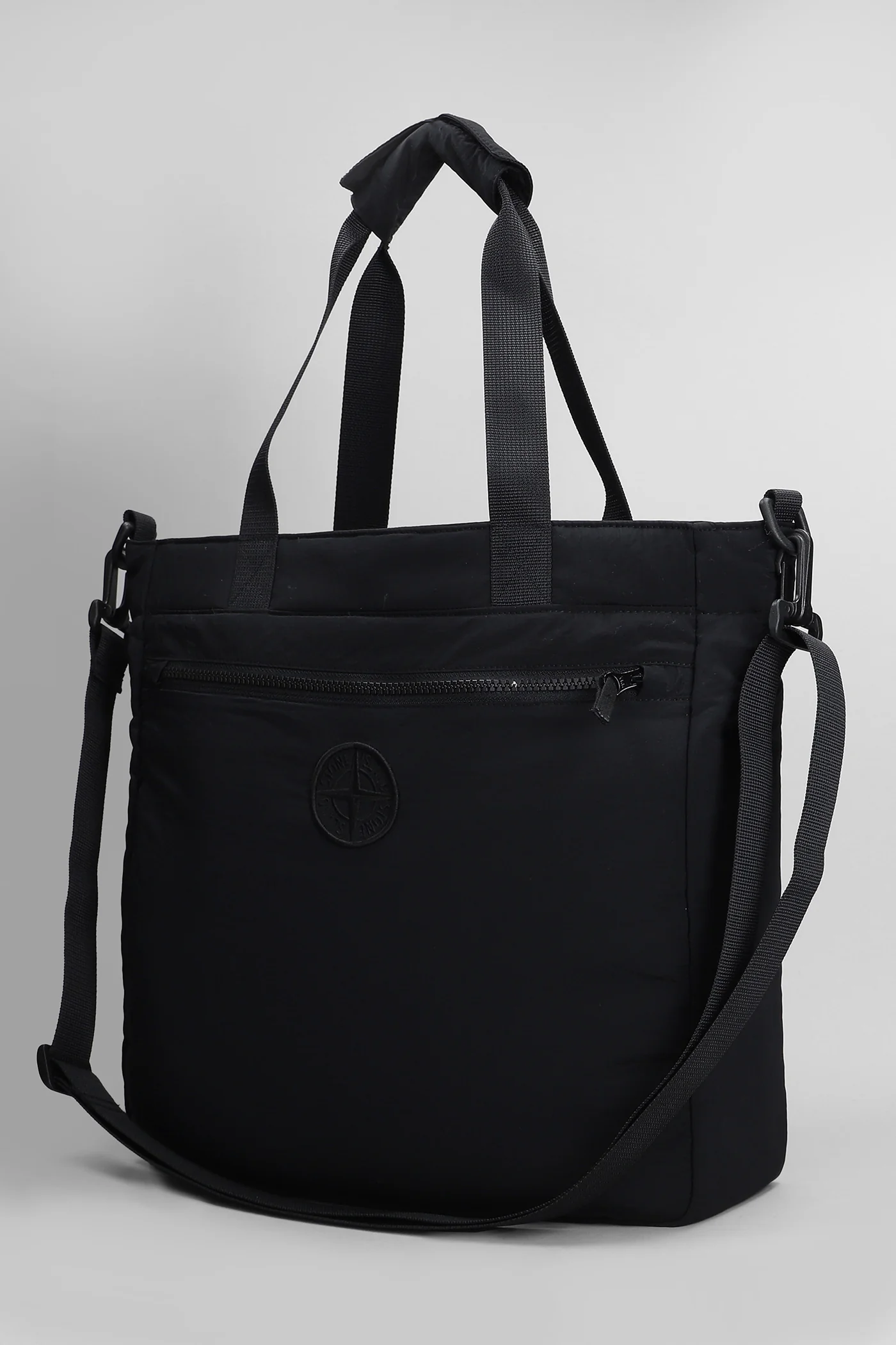 Tote in black polyamide - Image 2