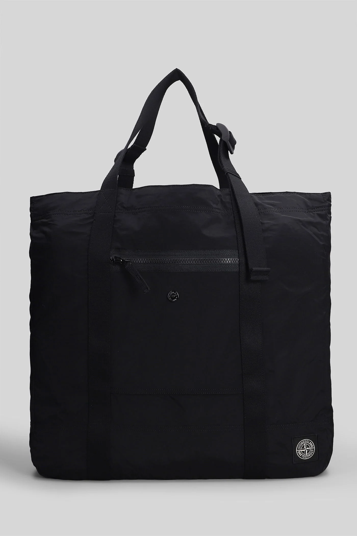 Tote in black polyamide