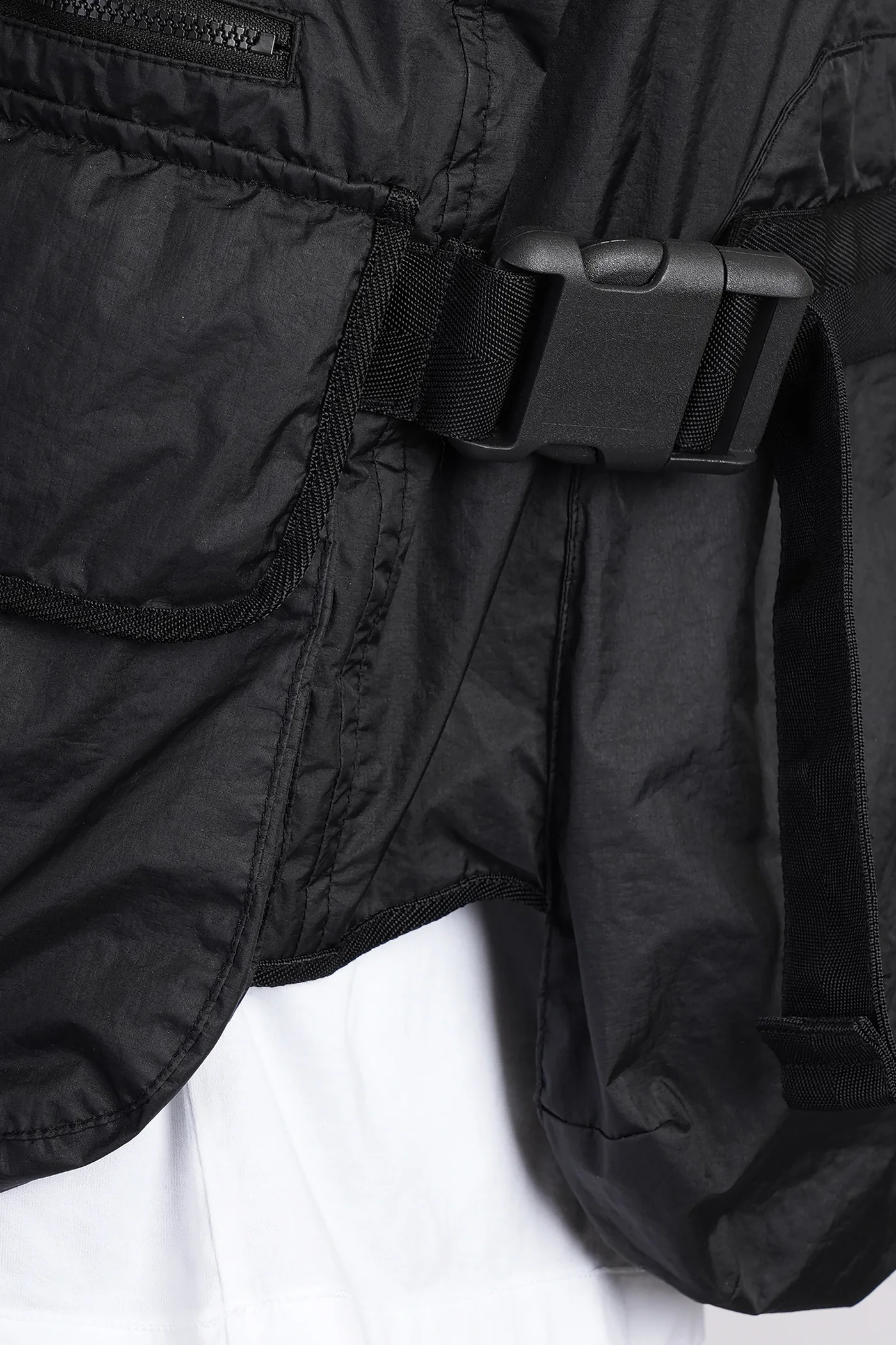Vest in black polyamide - Image 5
