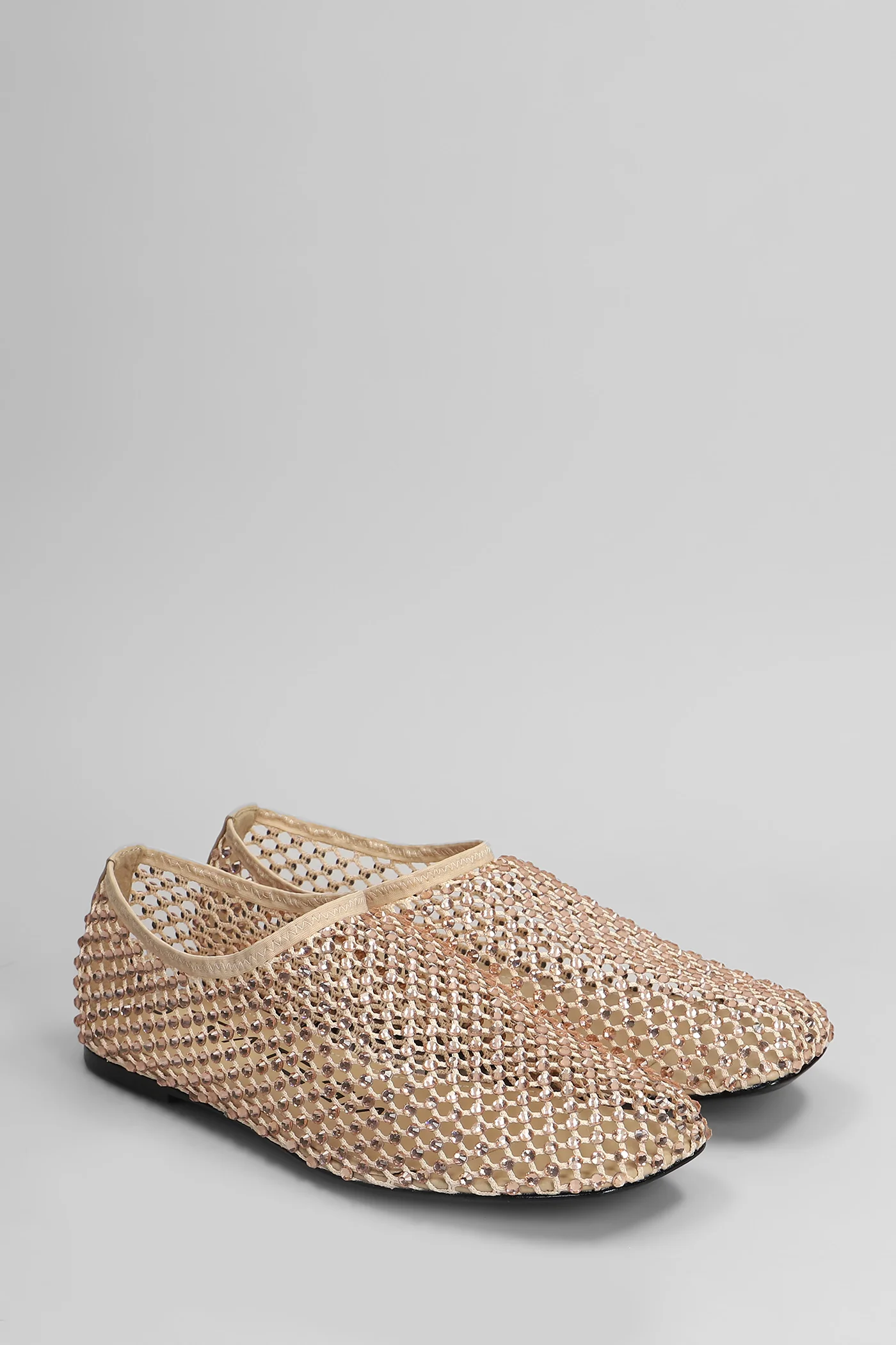 Ballet flats in beige leather - Image 2