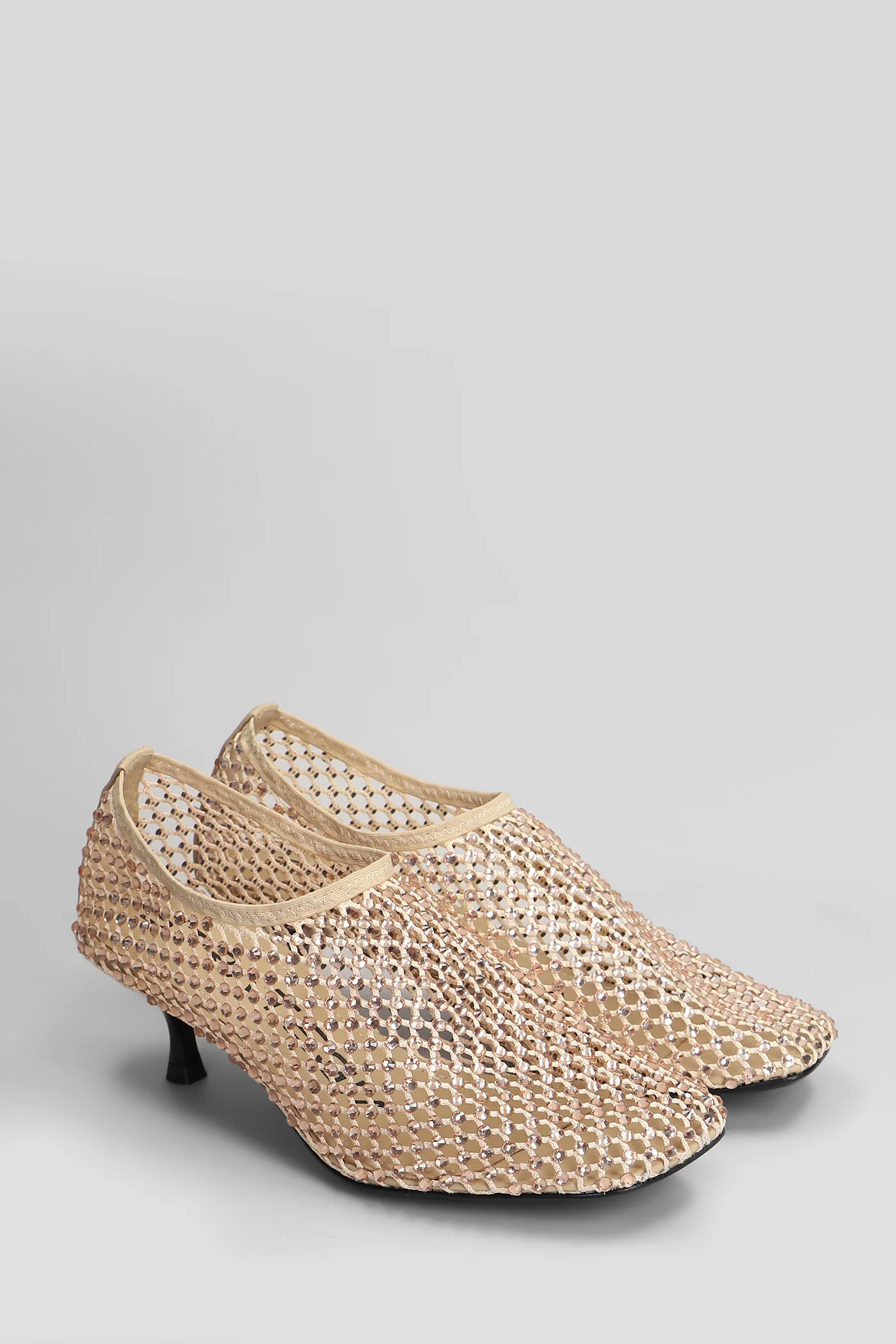 Pumps in beige leather - Image 2