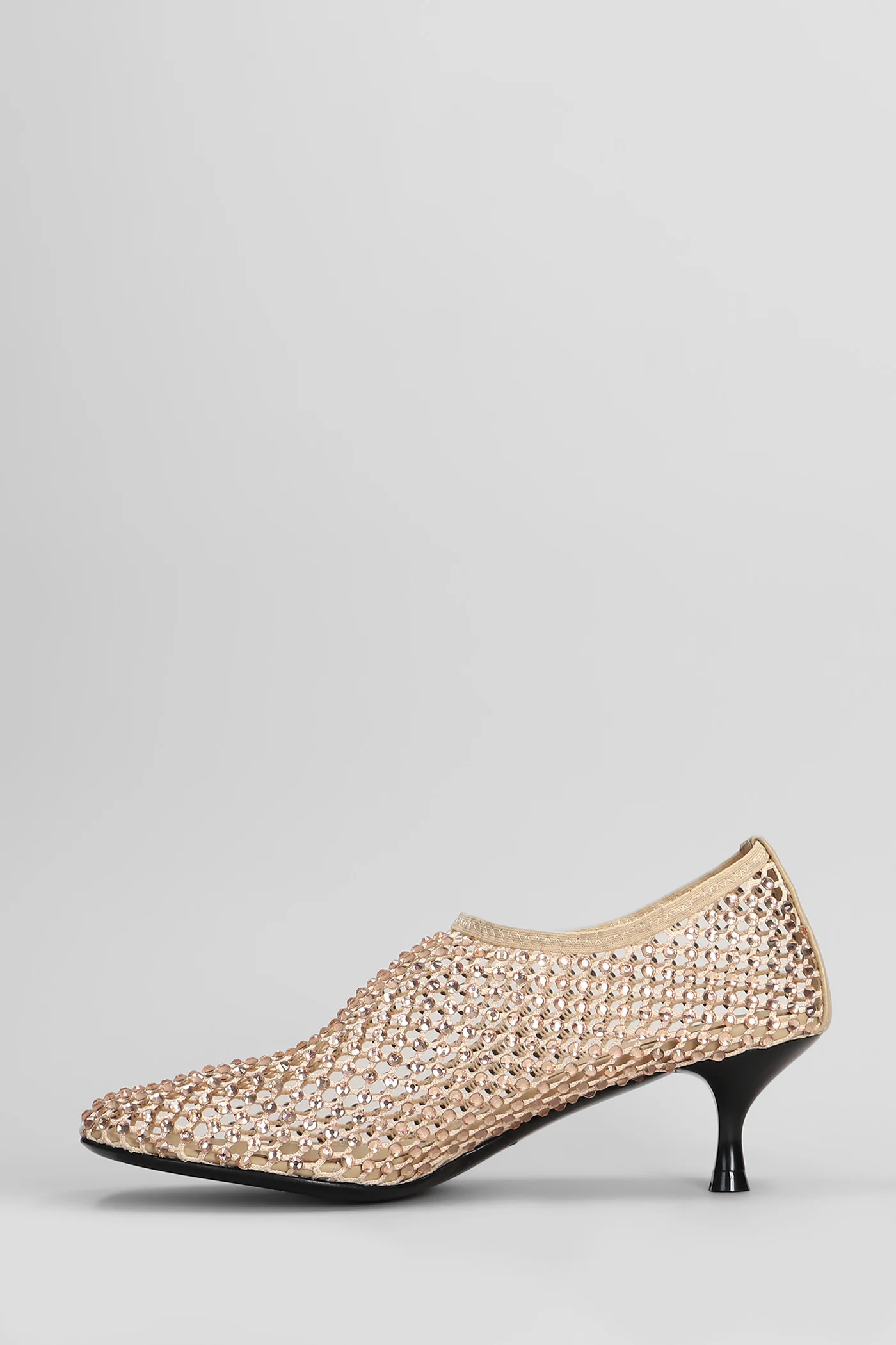 Pumps in beige leather - Image 3