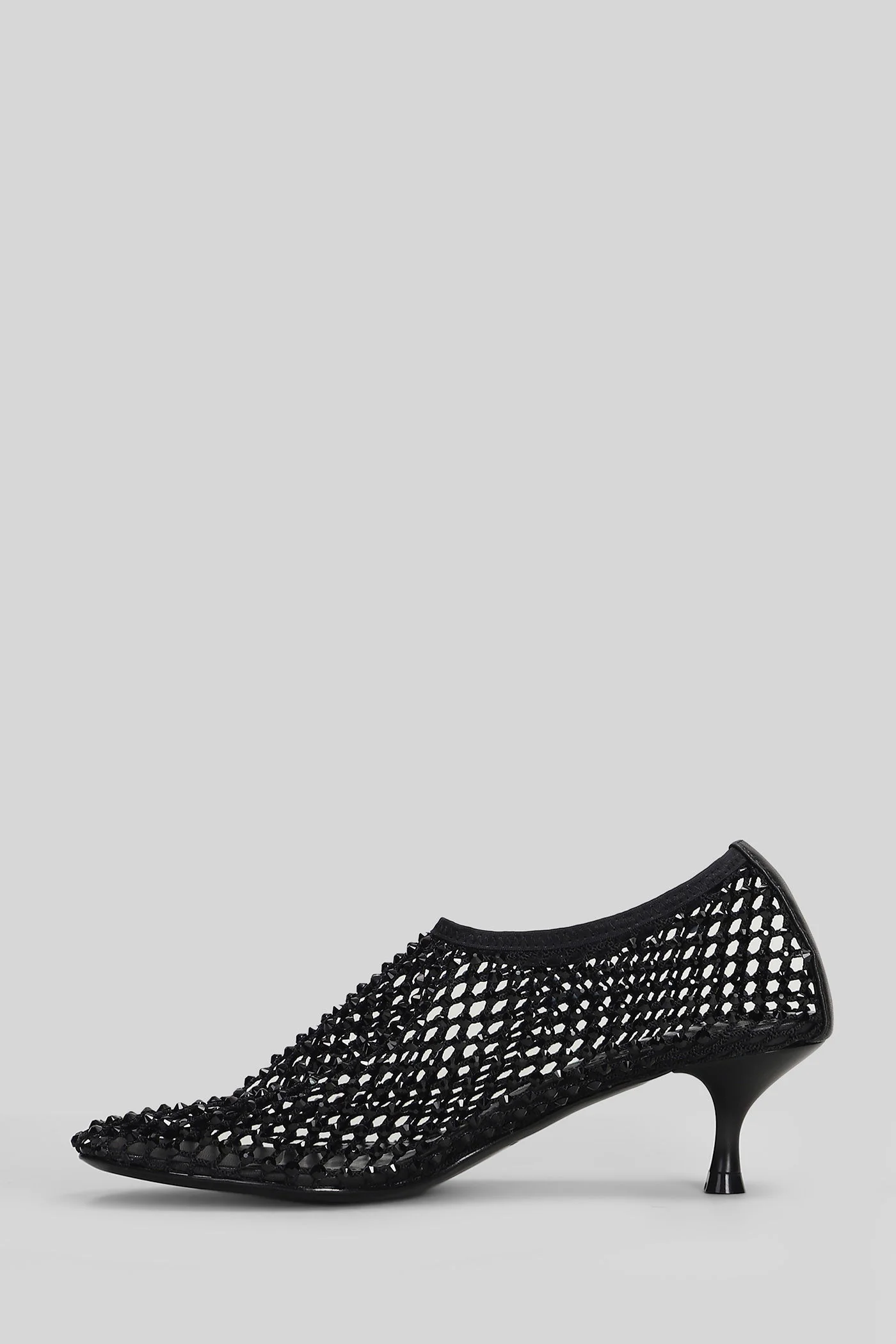 Pumps in black leather - Image 3