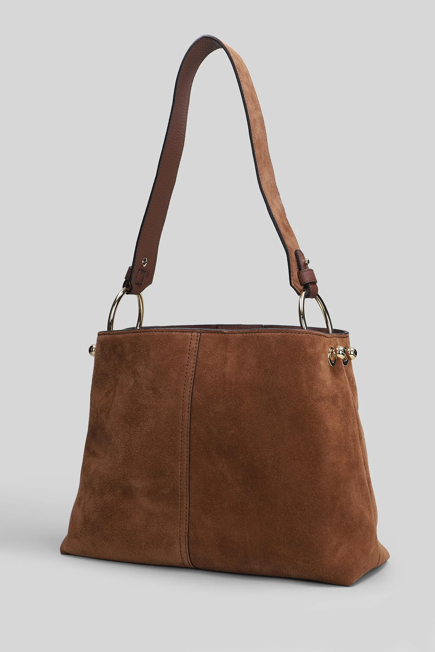 Lana hobo Shoulder bag in brown suede - Image 2