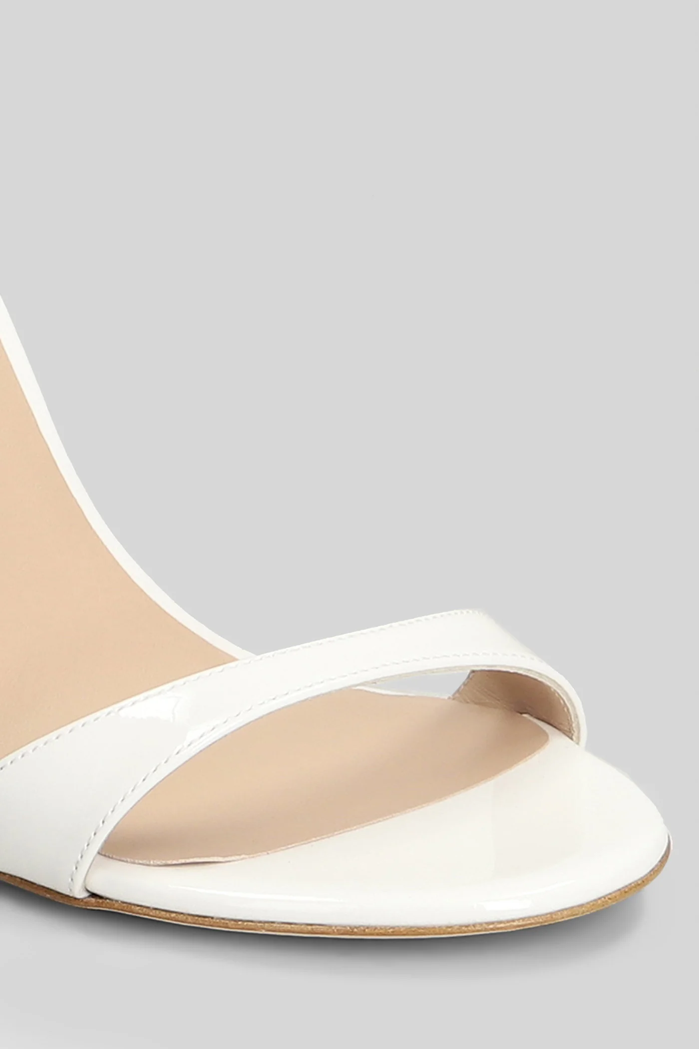 Nudist II 100 Sandals in white patent leather - Image 5