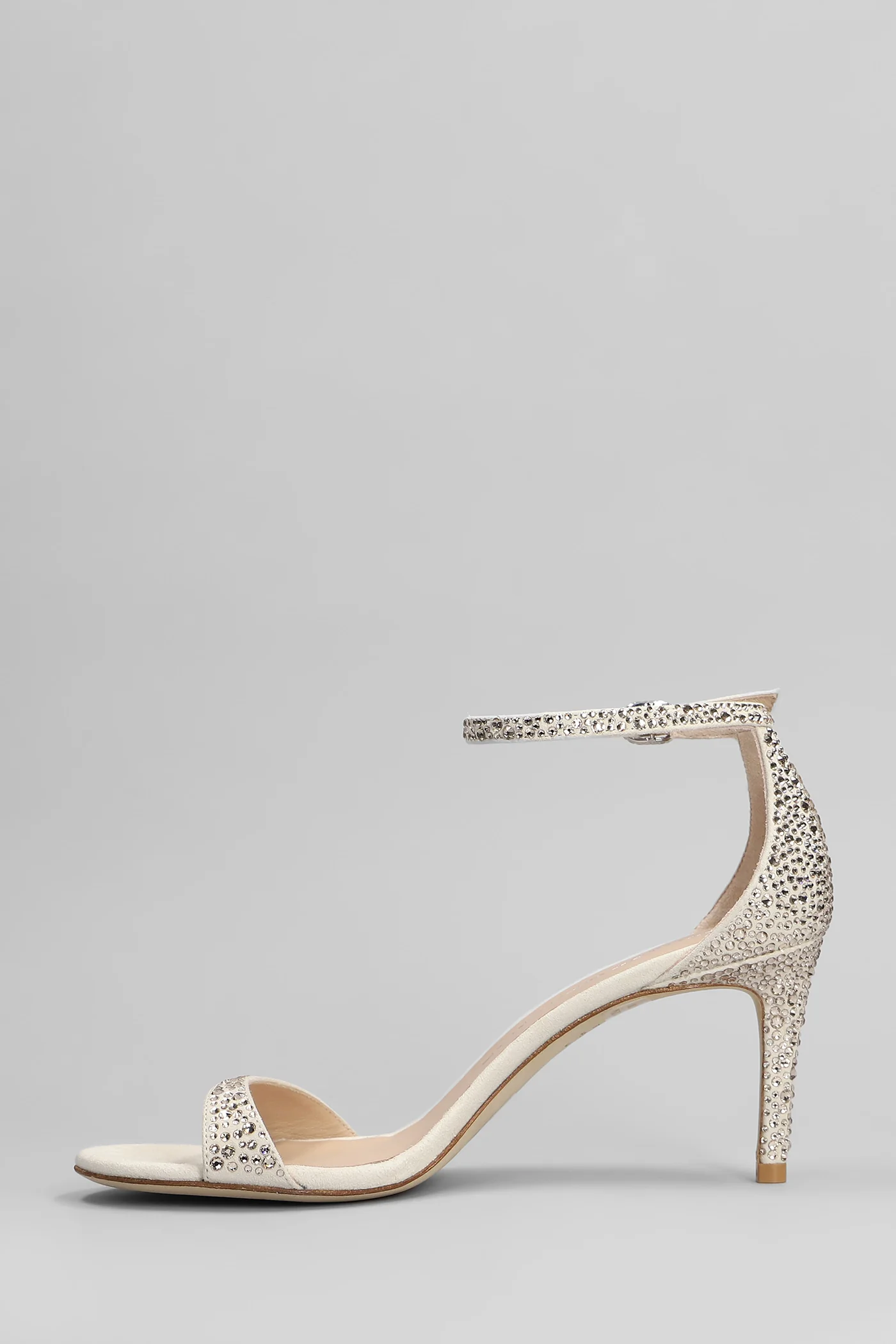 Nudist shine Sandals in grey suede - Image 3