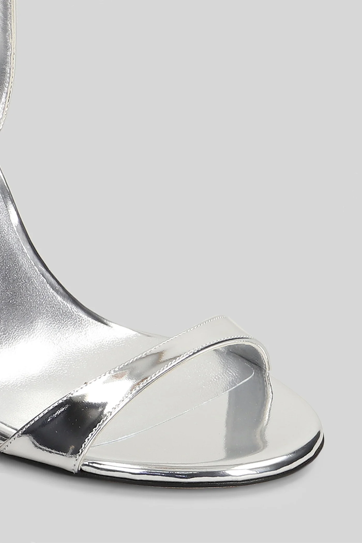 Nudistini 100 Sandals in silver leather - Image 5