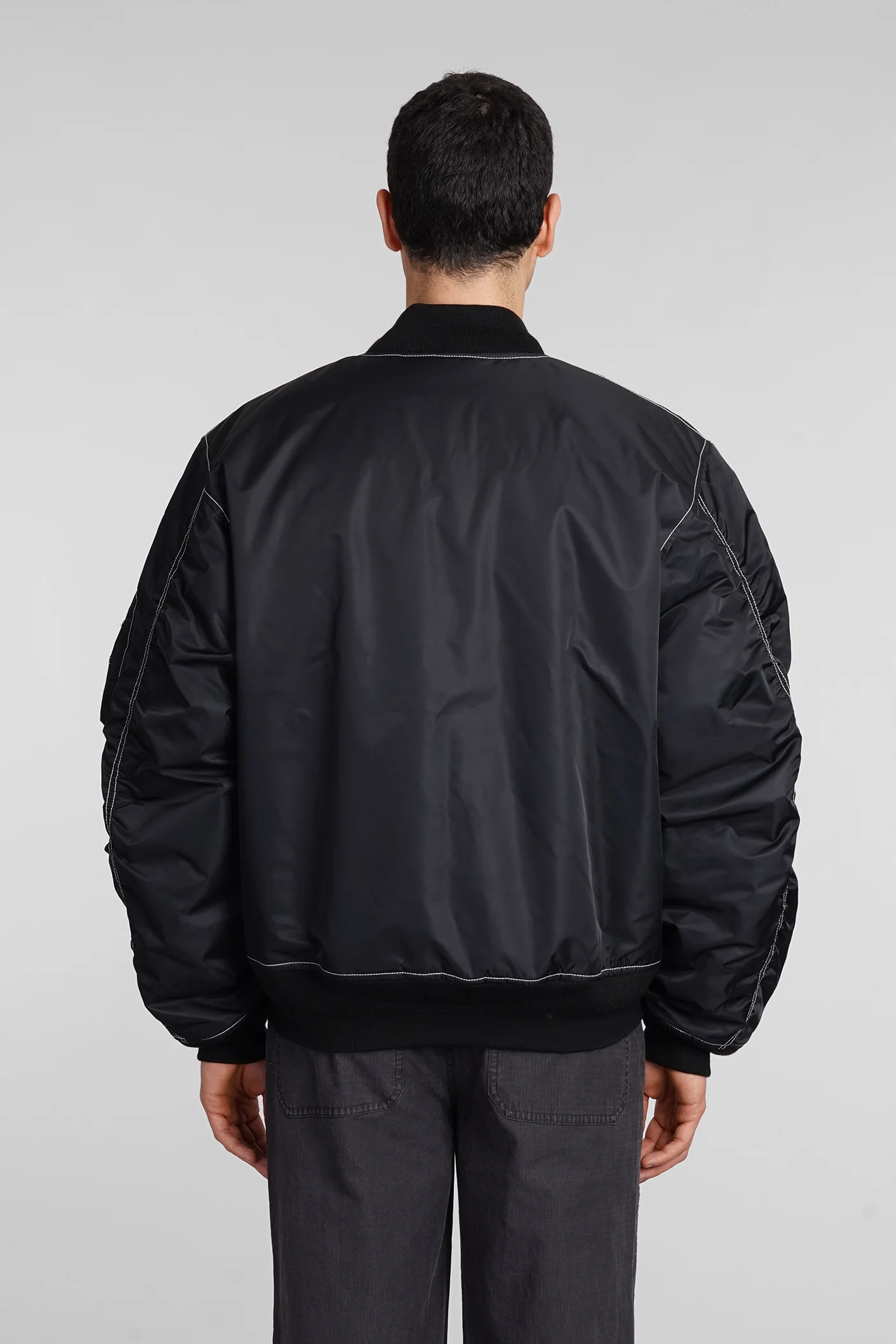 Bomber in black polyamide - Image 3