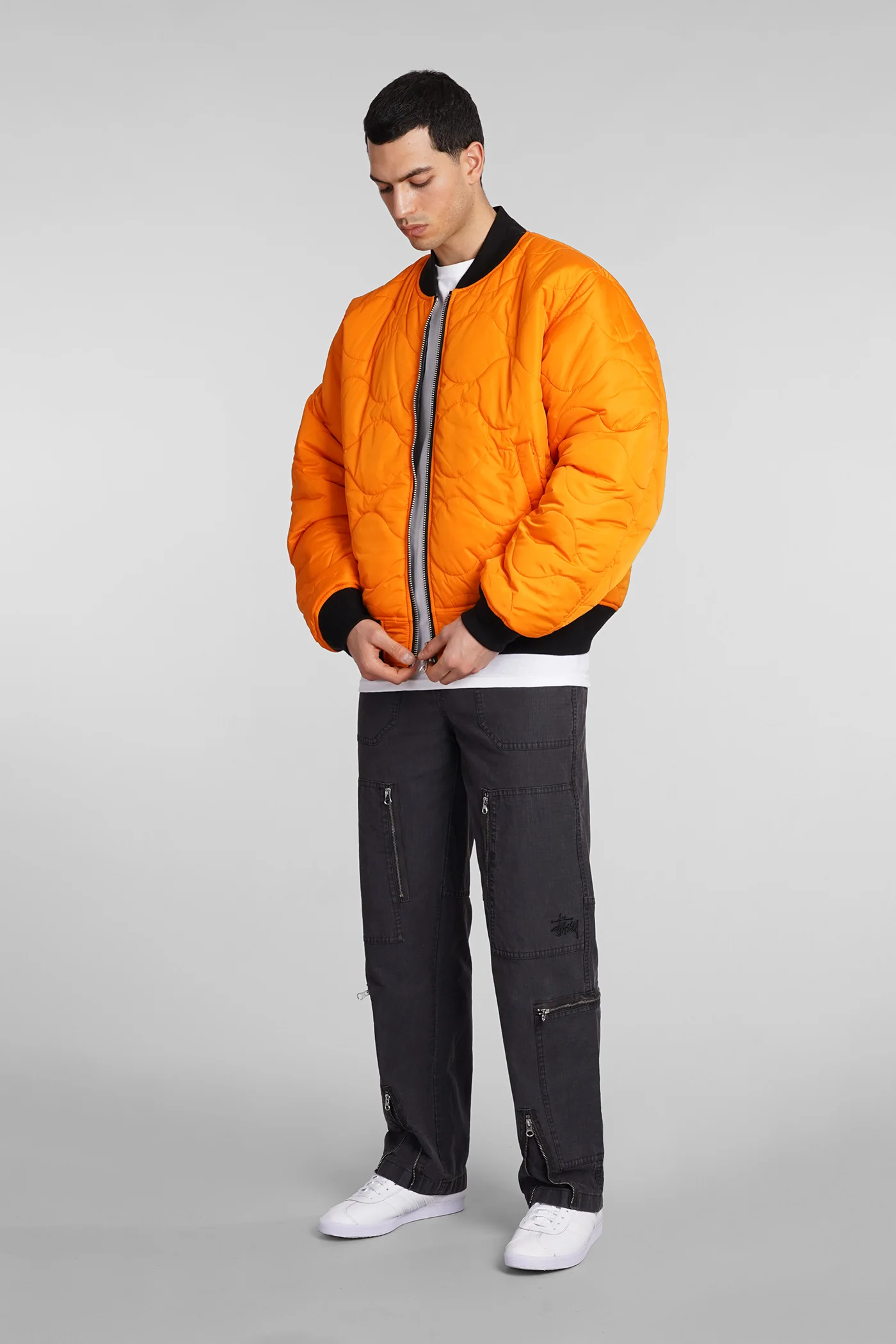 Bomber in black polyamide - Image 5