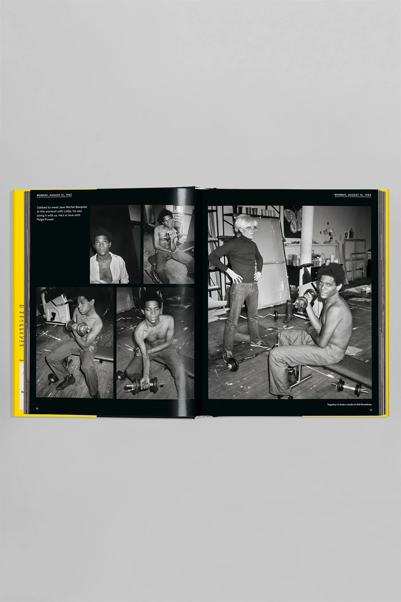 Warhol on basquiat  in yellow Paper - Image 2