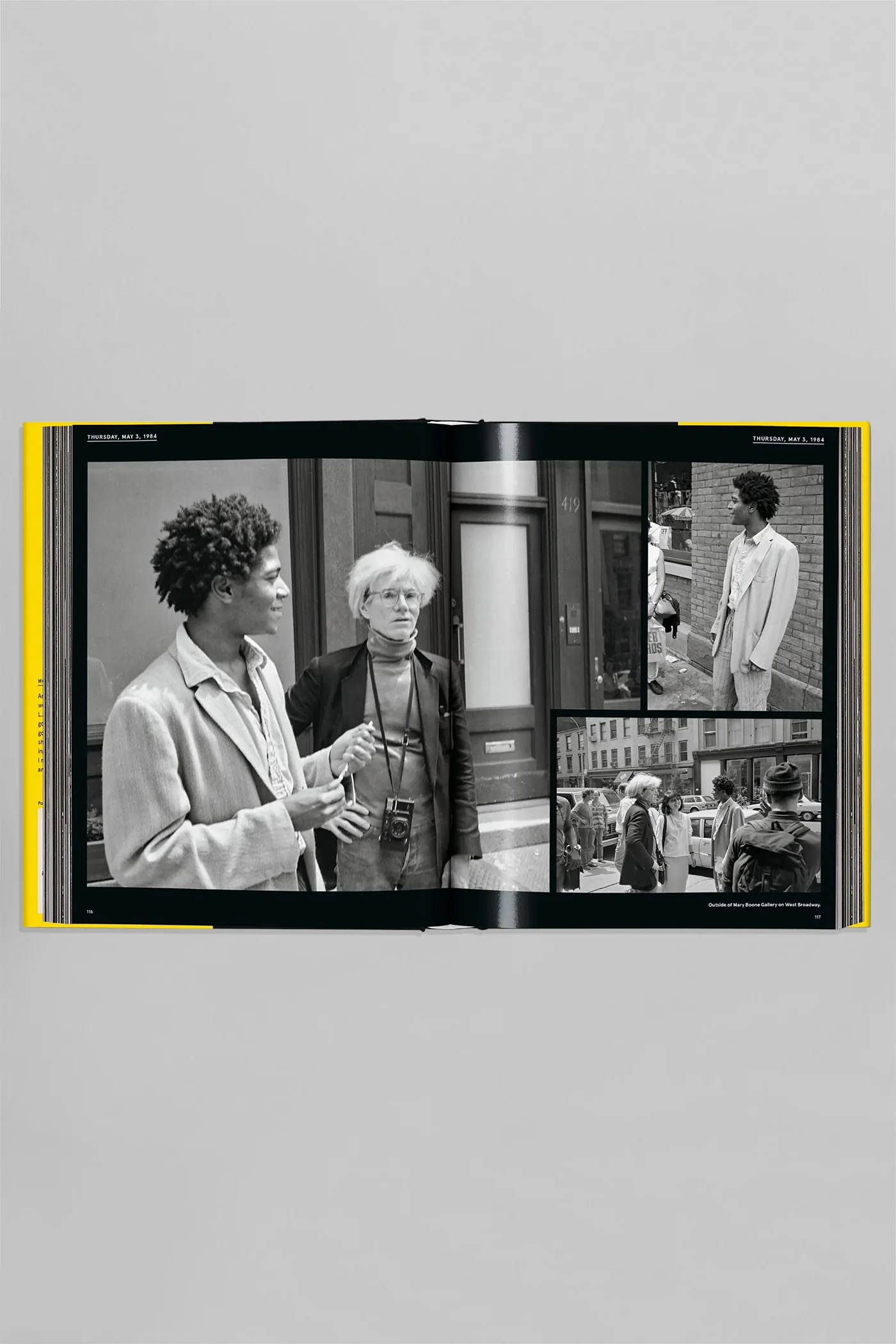 Warhol on basquiat  in yellow Paper - Image 5