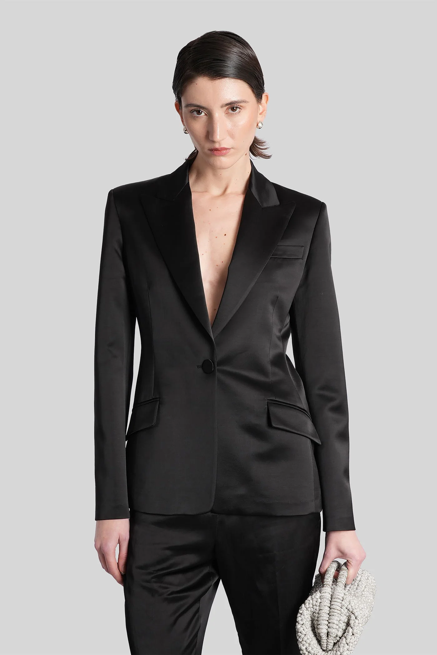 Bianca Blazer in black viscose