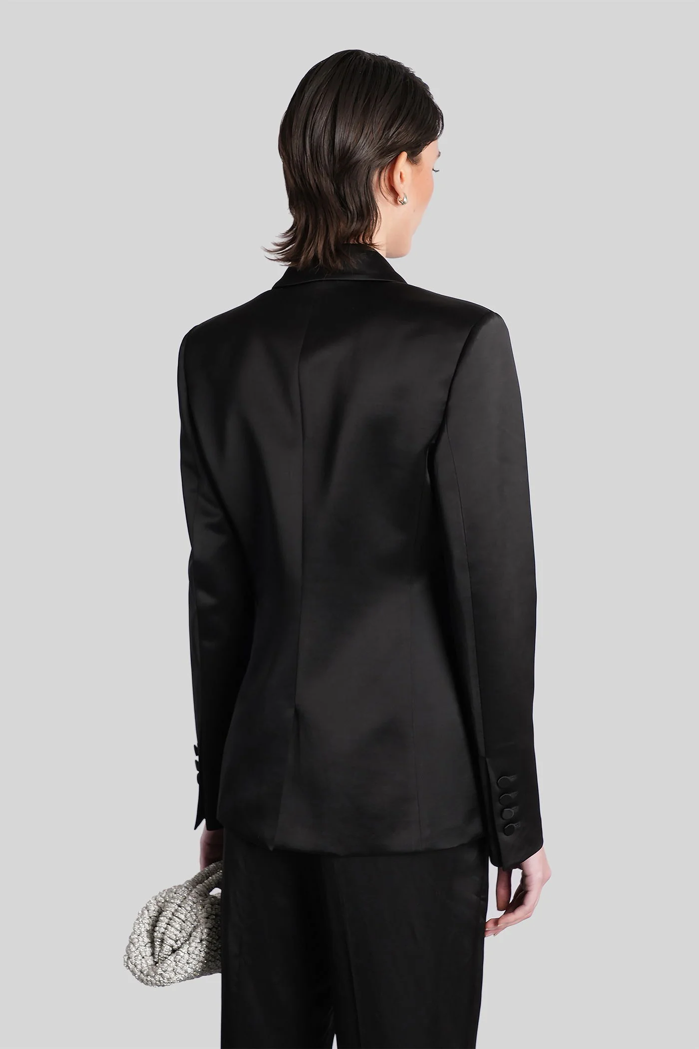 Bianca Blazer in black viscose - Image 3