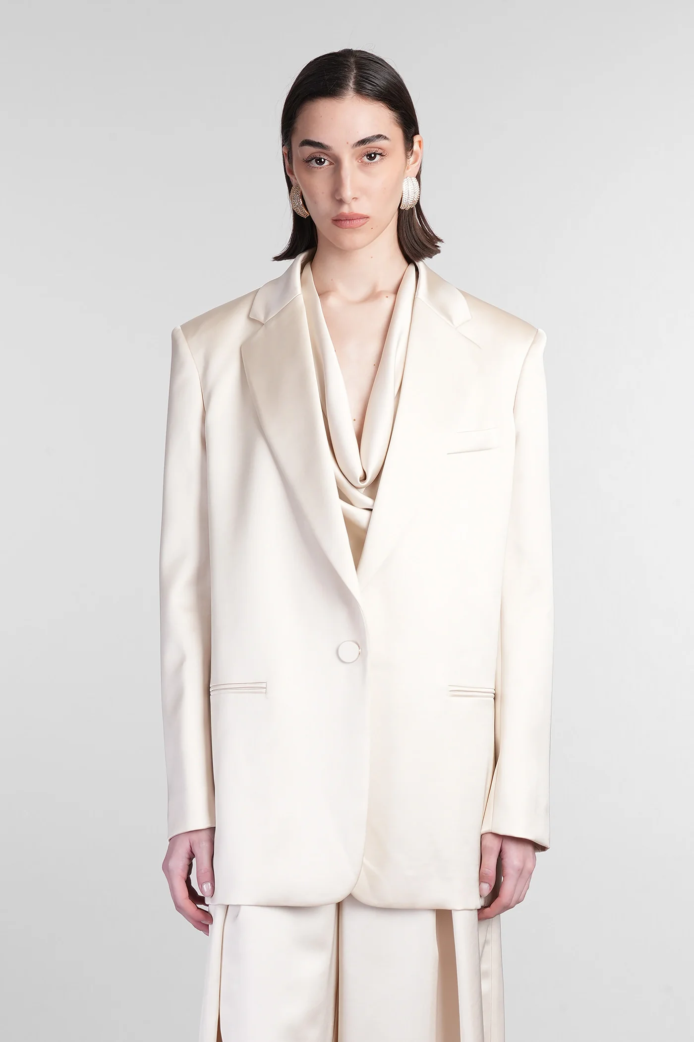Guia Blazer in beige polyester