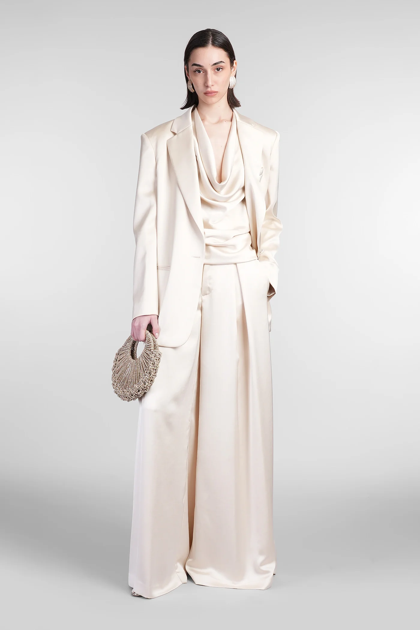 Guia Blazer in beige polyester - Image 2