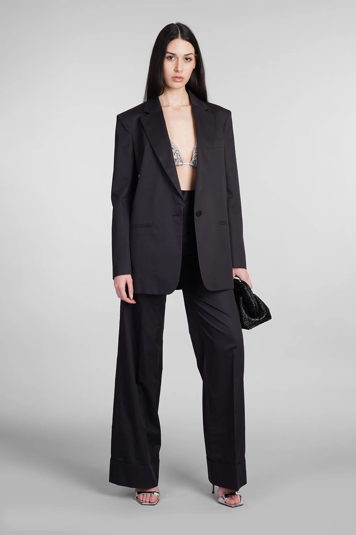 Guia Blazer in black cotton - Image 2