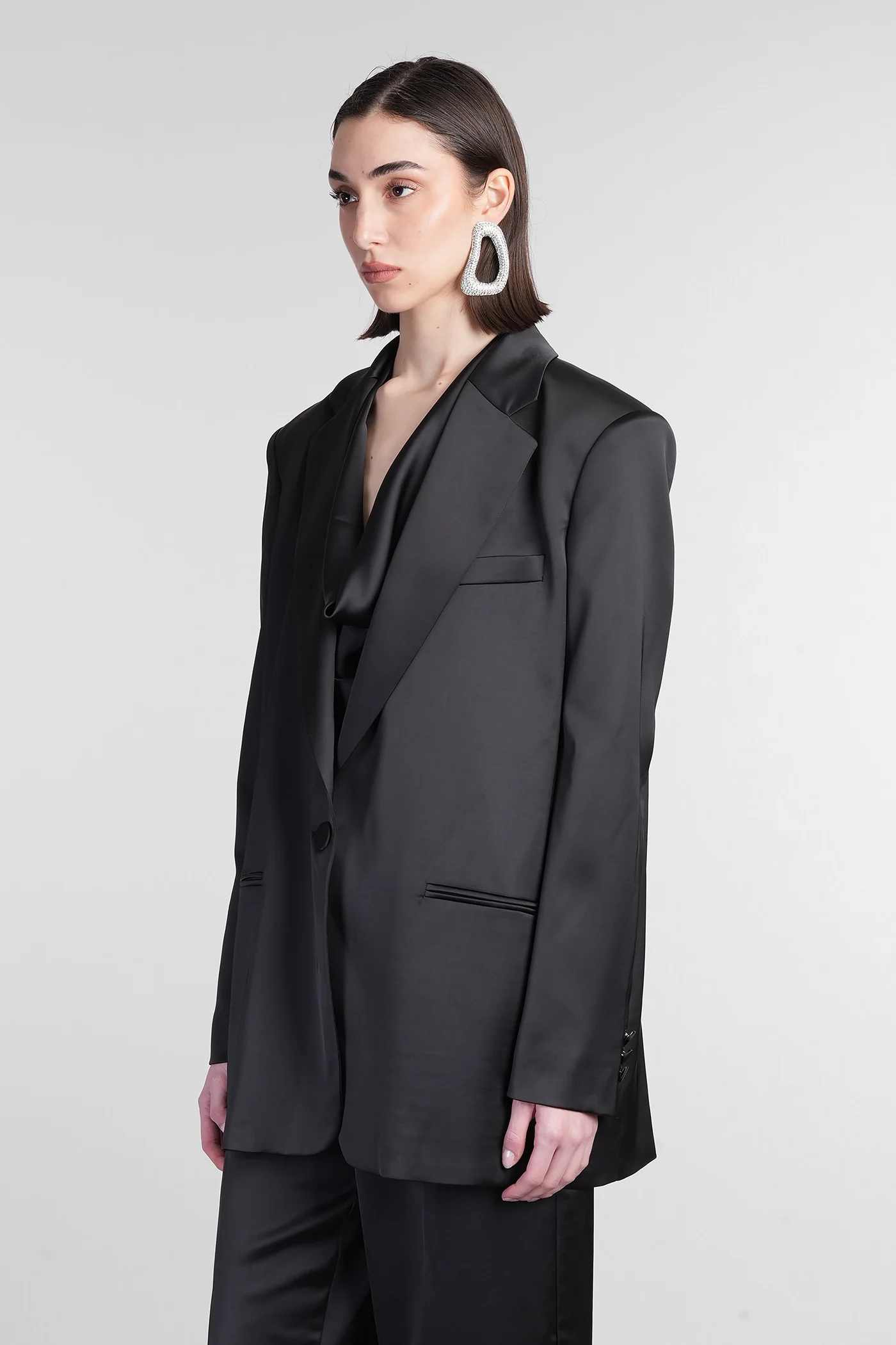 Guia Blazer in black polyester - Image 4